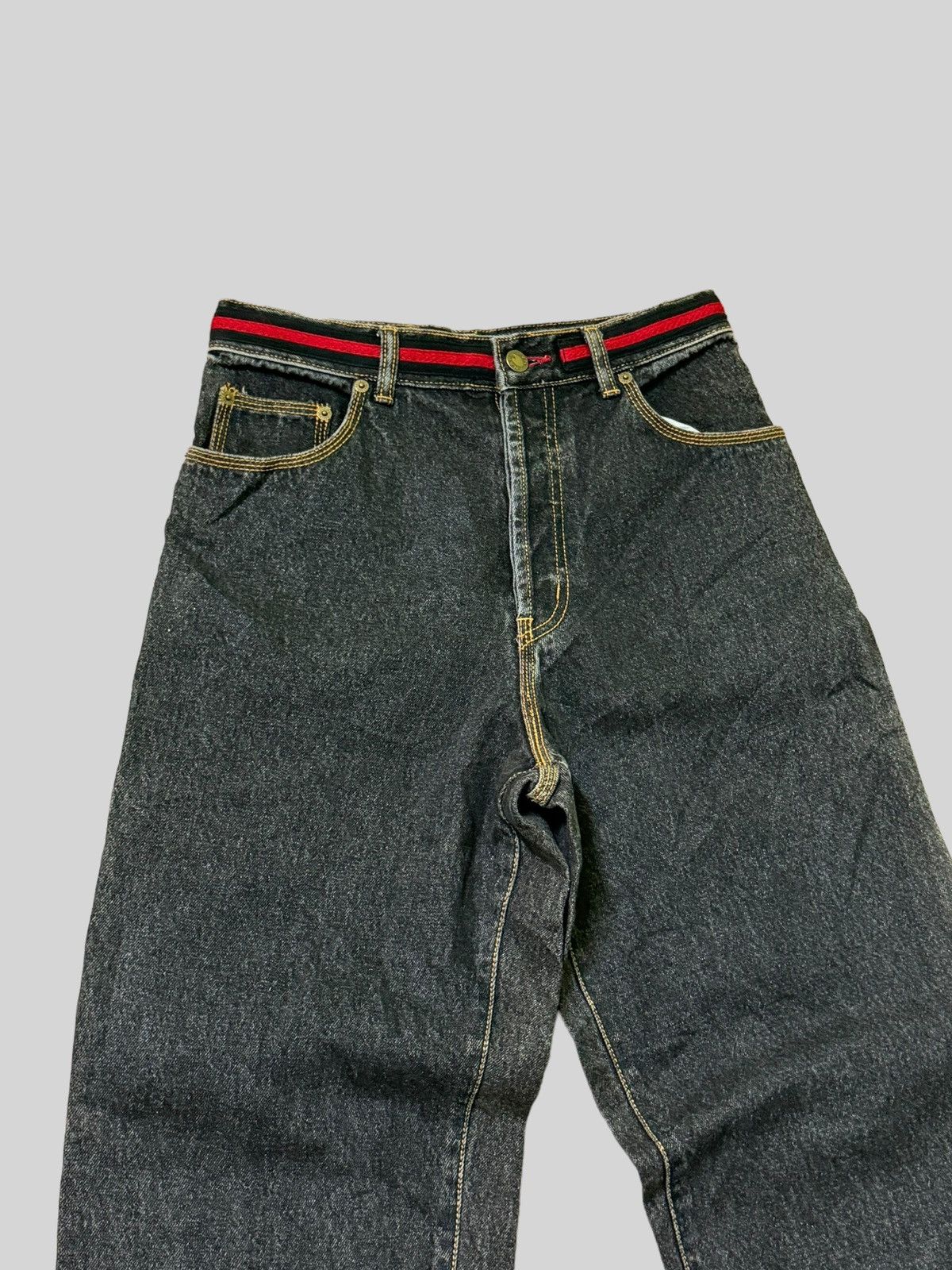Japanese Brand NAF NAF BAGGY CARPENTER JNCO STYLE DENIM Size US 27 - 3 Thumbnail