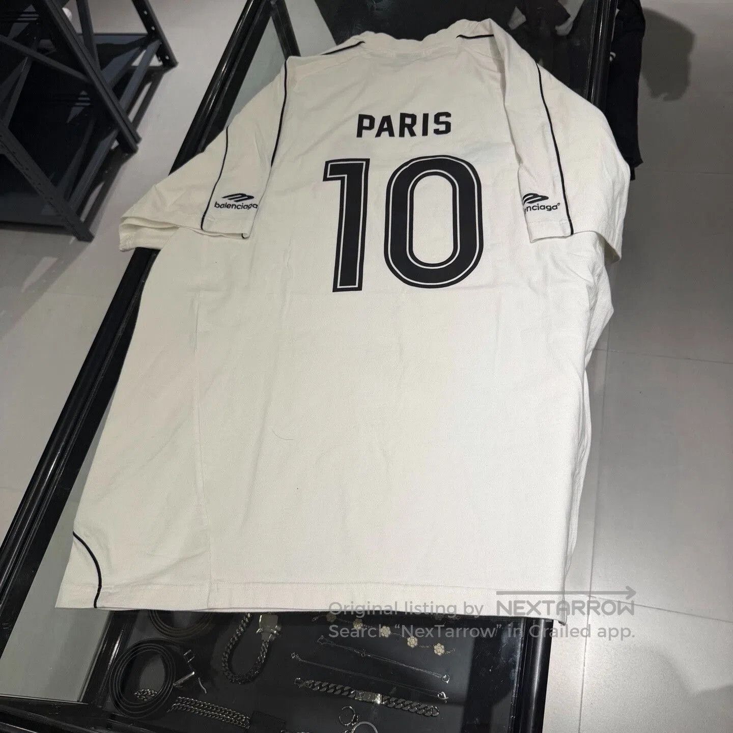 Balenciaga balenciaga white football short sleeve tee. Size US S / EU 44-46 / 1 - 1 Thumbnail