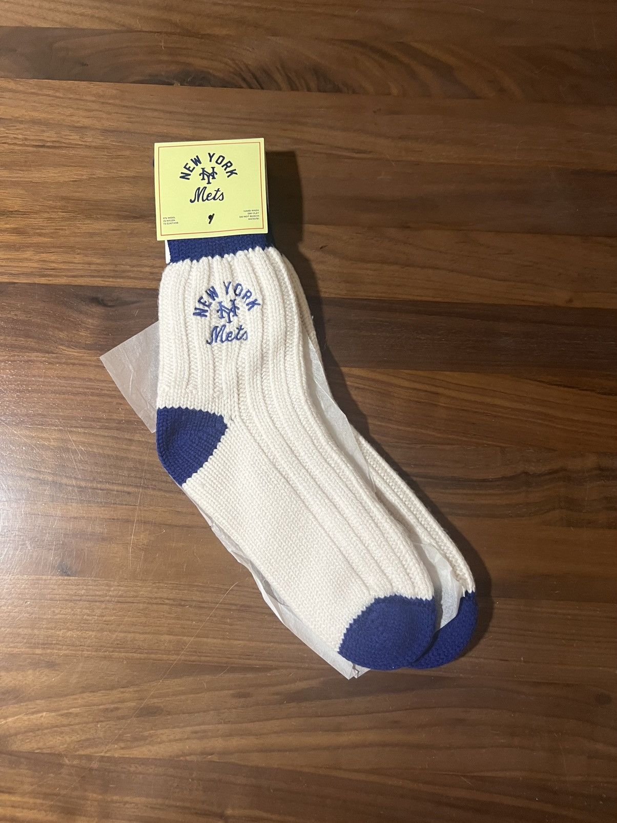 Aime Leon Dore ALD New York Mets Sock Embroidered Wool Socks