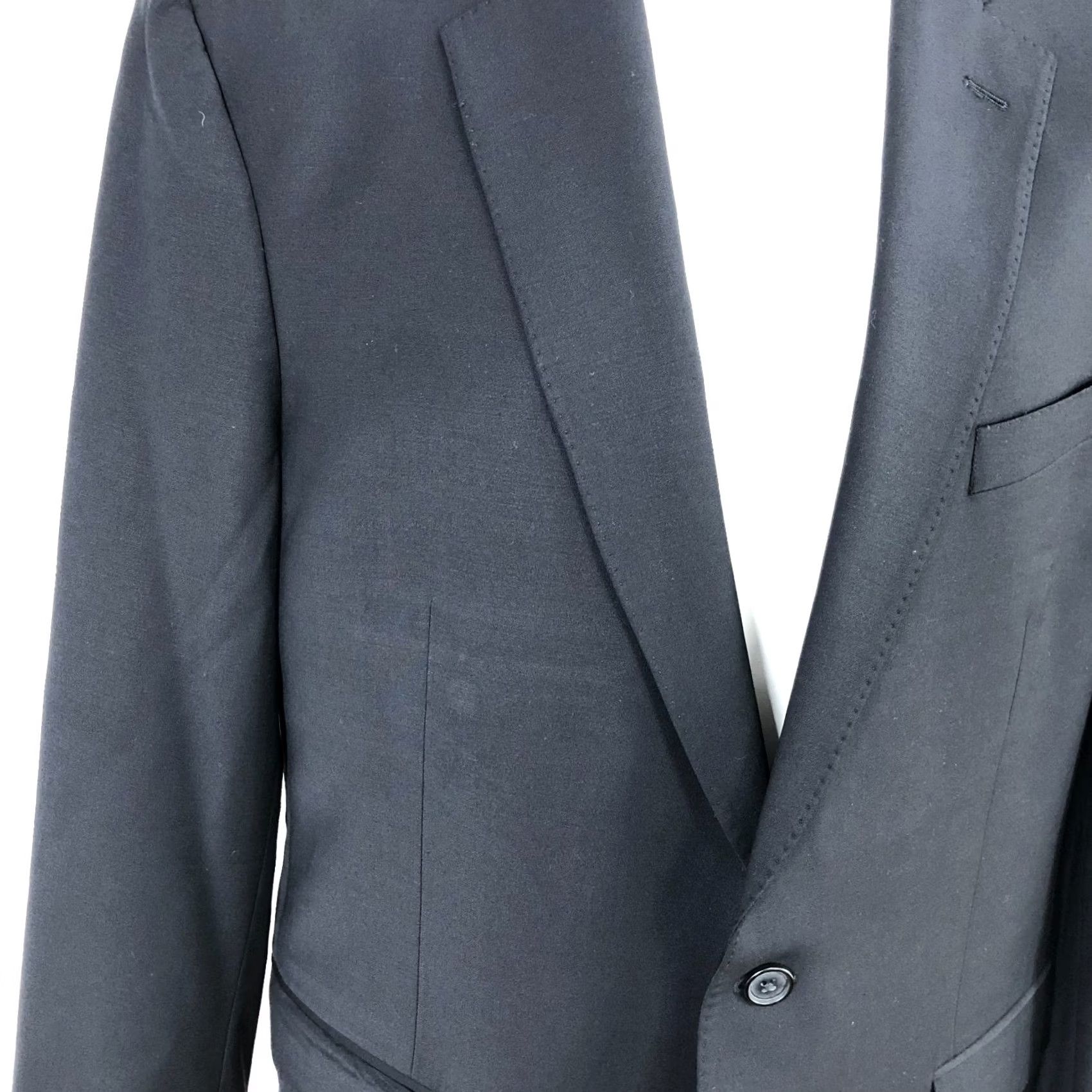 Brooks Brothers Brooks Brothers Explorer Madison Fit Long Button Blazer Jacket 45 Black Men Size 48R - 2 Thumbnail
