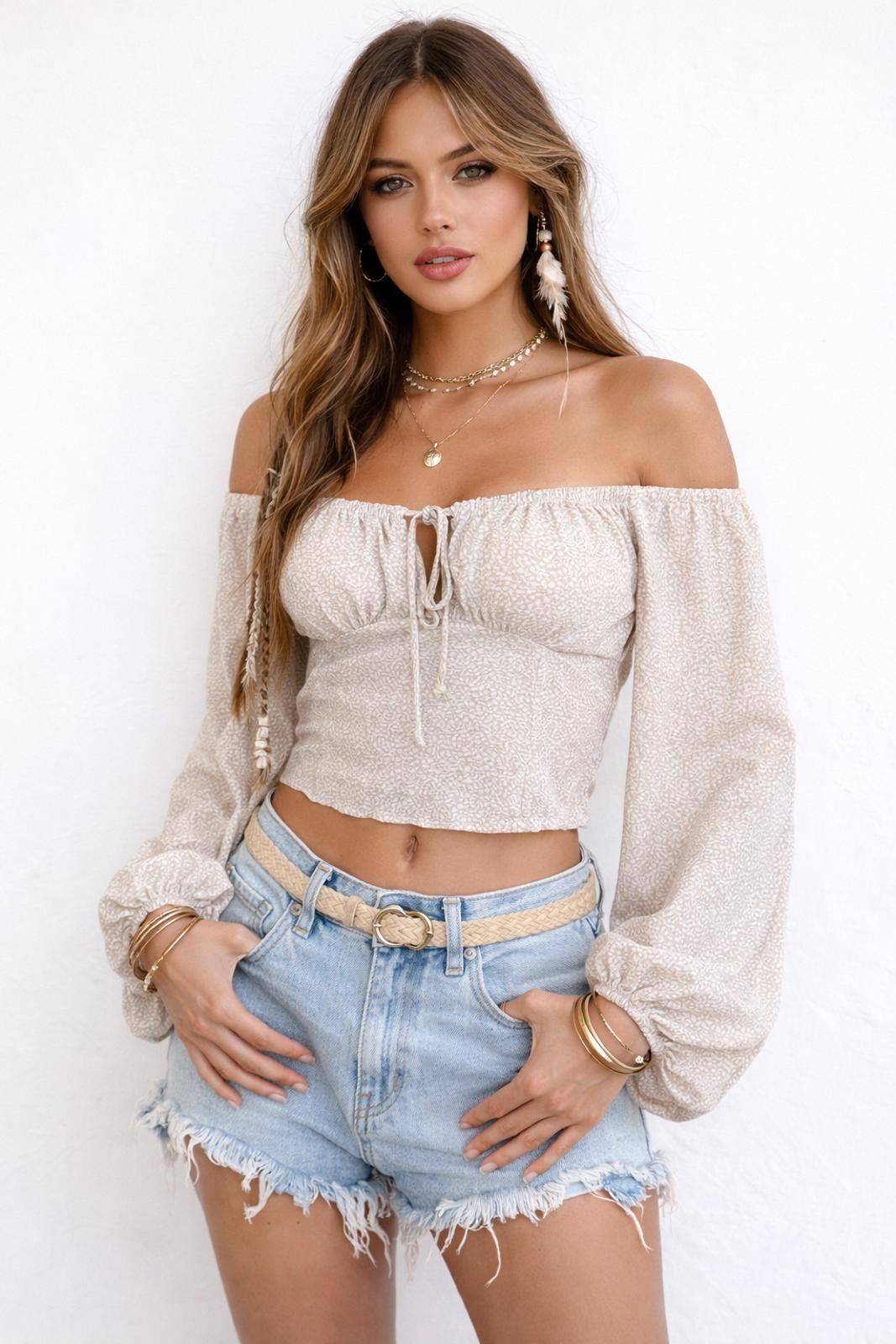 Other Sienna Sky Blouse Balloon Sleeves. Boho Fairy CottageCore. M Size M / US 6-8 / IT 42-44 - 1 Thumbnail