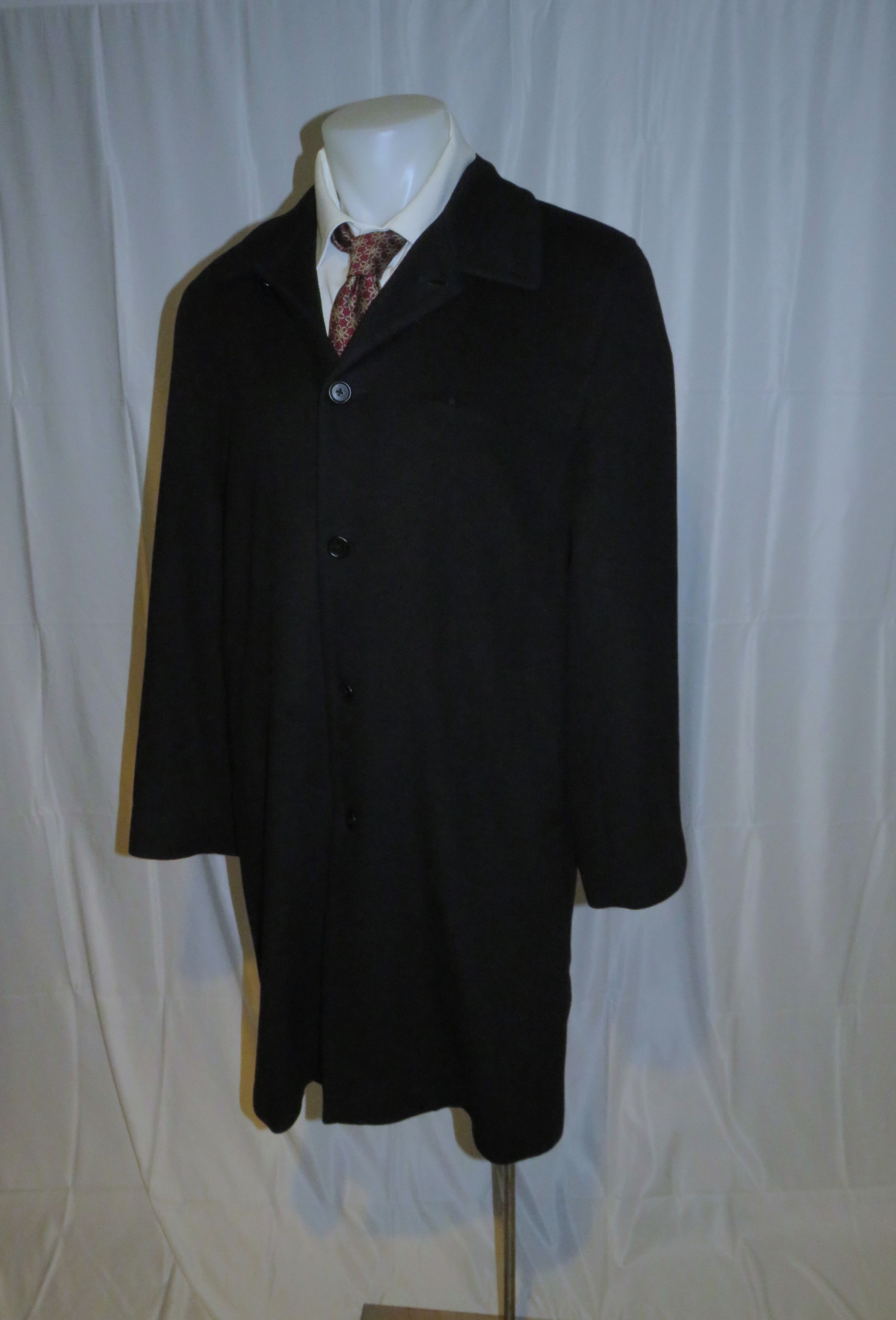 Other Great Scott Angora Blend Black Brushed Flannel Top Coat 46 Size US XL / EU 56 / 4 - 5 Thumbnail