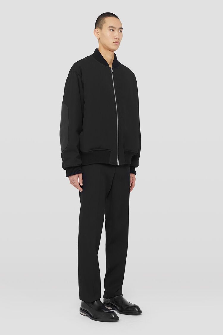 Jil Sander o1mt1gz0625 Bomber Jacket in Black Size US XL / EU 56 / 4 - 3 Thumbnail