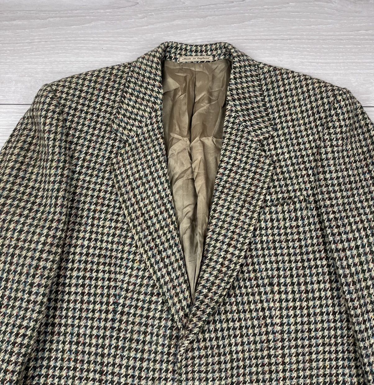 Harris Tweed Harris Tweed England Vintage 100% Wool Blazer Jacket Size 40R - 4 Thumbnail