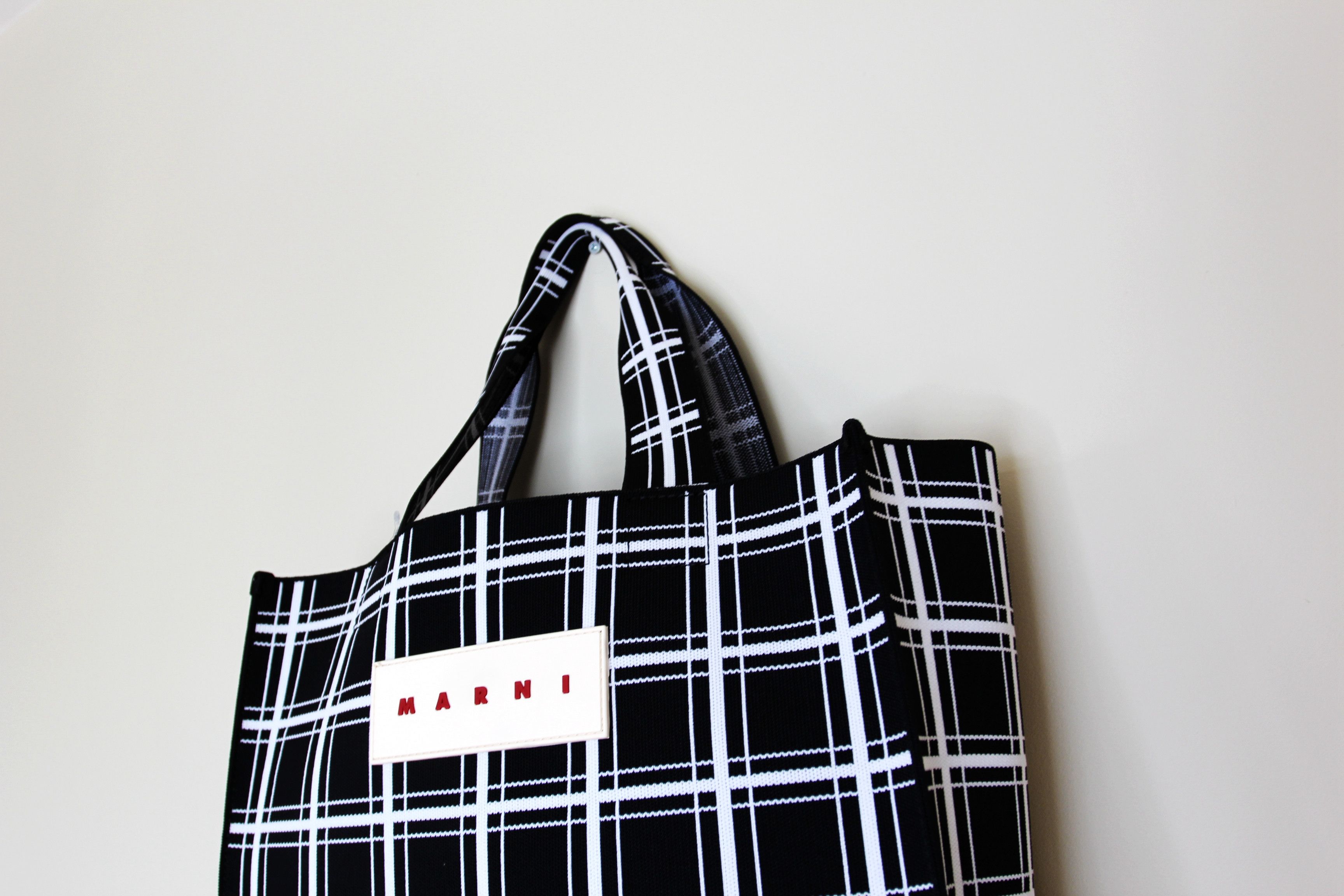 Marni BNWT AW23 MARNI BLACK CHECK BAG Size ONE SIZE - 4 Thumbnail