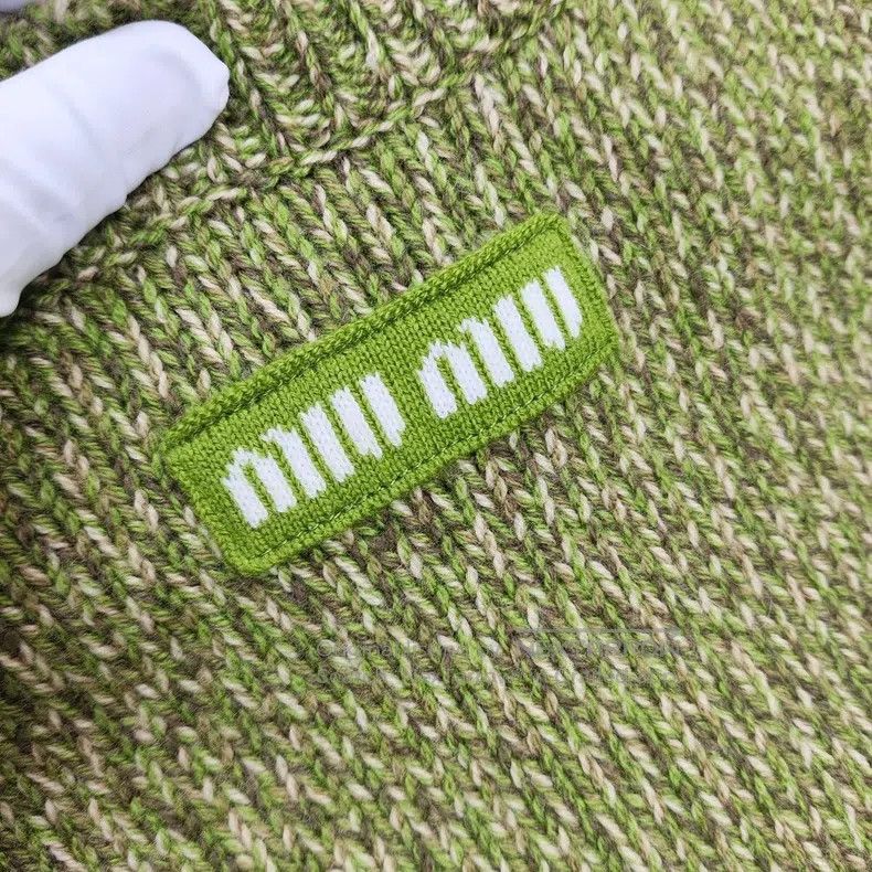 Miu Miu Miu Miu 36 Long sweater grass green Size S / US 4 / IT 40 - 3 Thumbnail