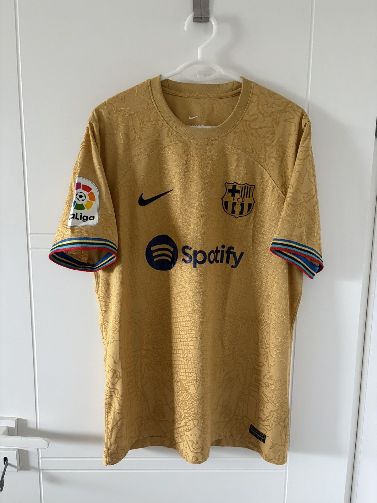 Barcelona nike 2022/2023 wyjazdowa Pedri meczowa ADV — zdjęcie 4
