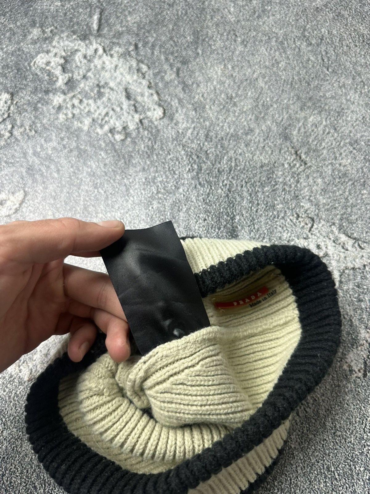 Prada Prada Red Tab Y2K Wool 00s Miu Miu Style Beanie Trapper Hat Size ONE SIZE - 6 Thumbnail