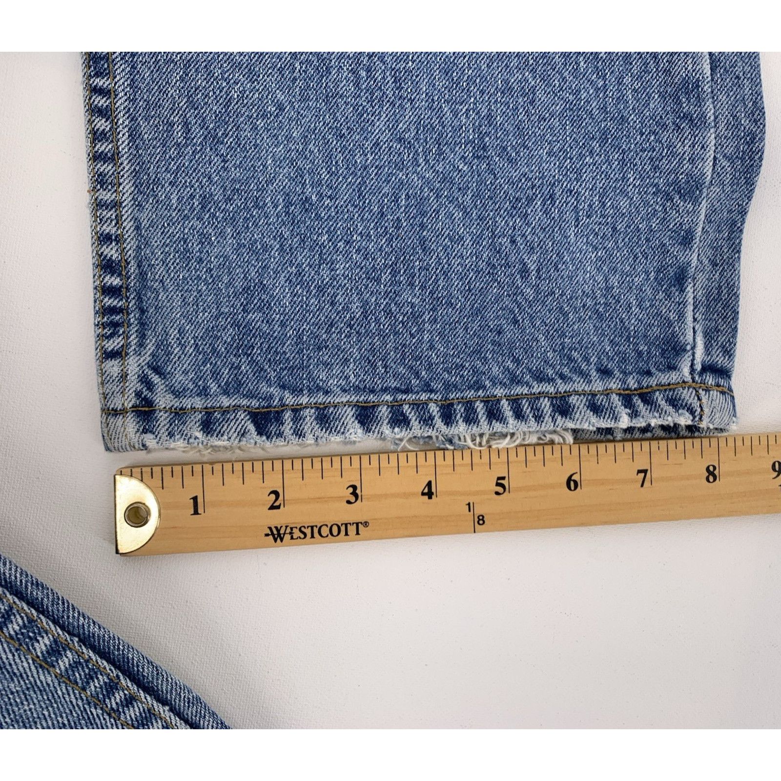 Levi's VTG Levi’s 550 Jeans 39x30 Blue Relaxed Fit Tapered *HOLES* Size US 39 - 14 Thumbnail