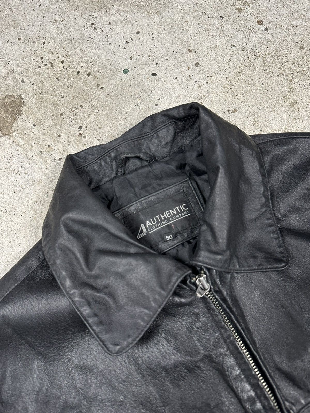 Vintage Vintage 90s Black Utility Leather Bomber Jacket Size US M / EU 48-50 / 2 - 7 Thumbnail