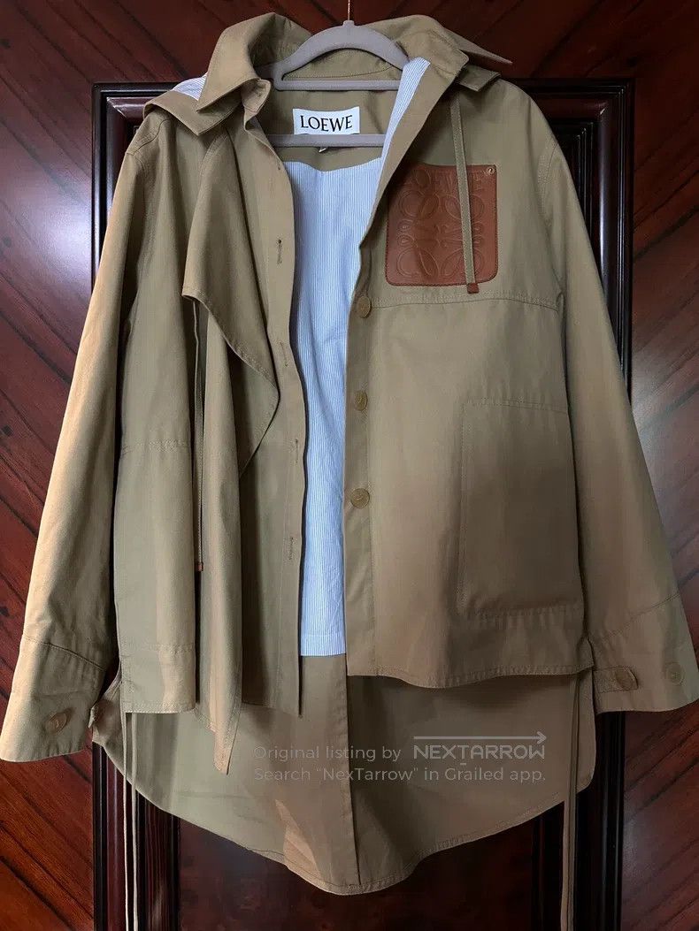 Loewe Loewe Cotton Military Style Hooded Parka Size XXS / US 00 / IT 34 - 1 Thumbnail
