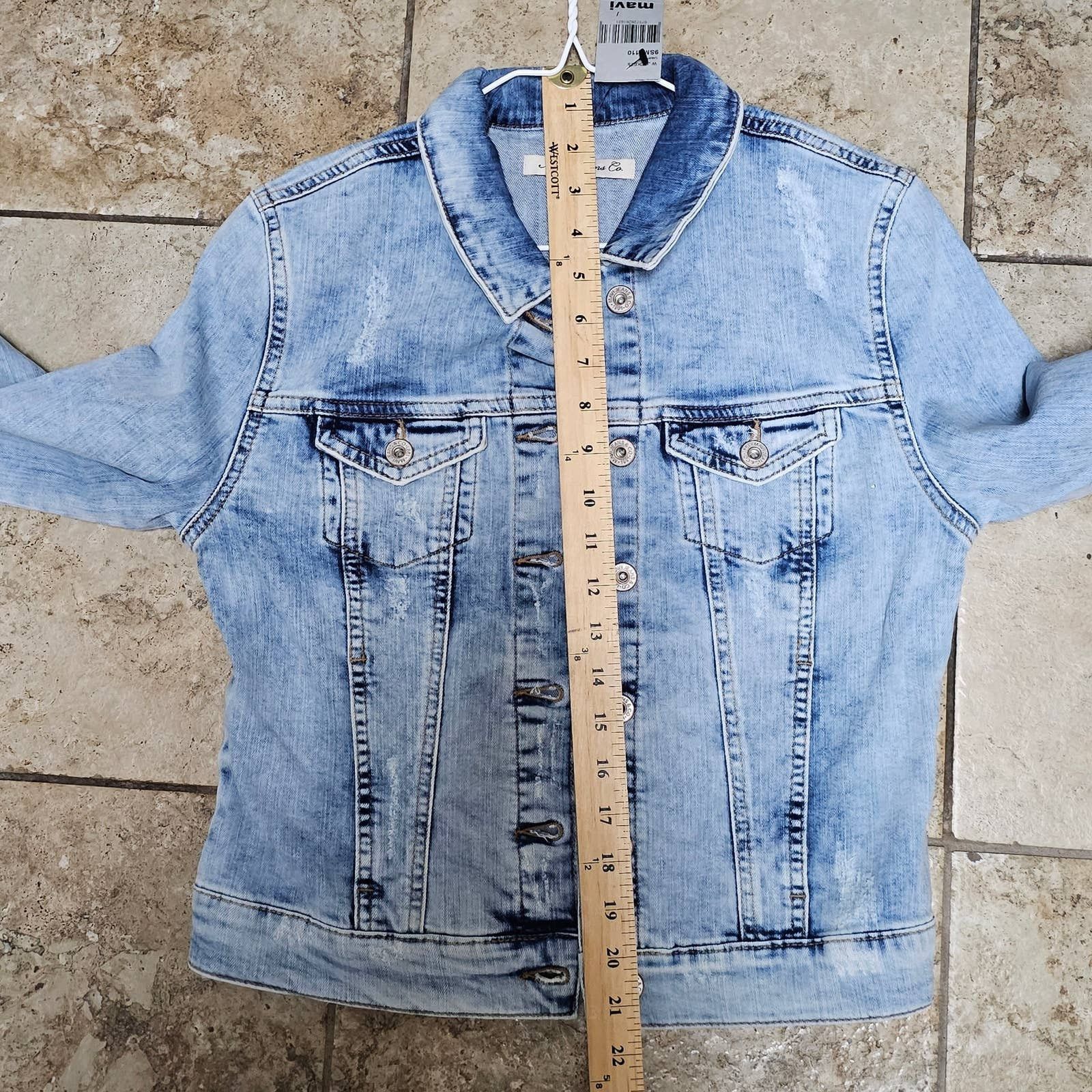 Mavi NWT Women's MAVI Denim Distressed Jacket - Sample SZ Small Size S / US 4 / IT 40 - 9 Thumbnail