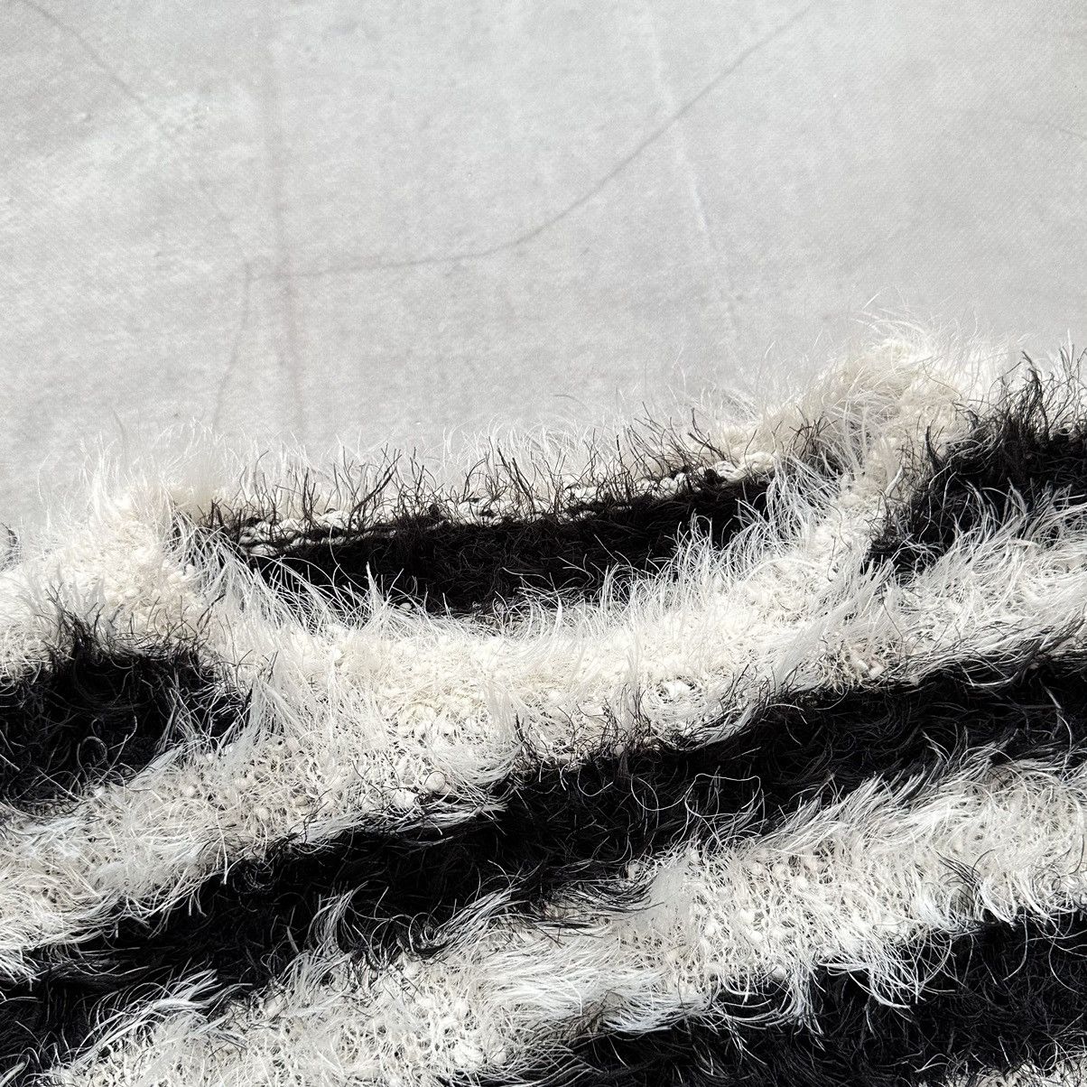 Hysteric Glamour × Undercover Crazy Fuzzy Junya Watanabe Style Striped Mohair Knit Sweater Size US XS / EU 42 / 0 - 10 Thumbnail