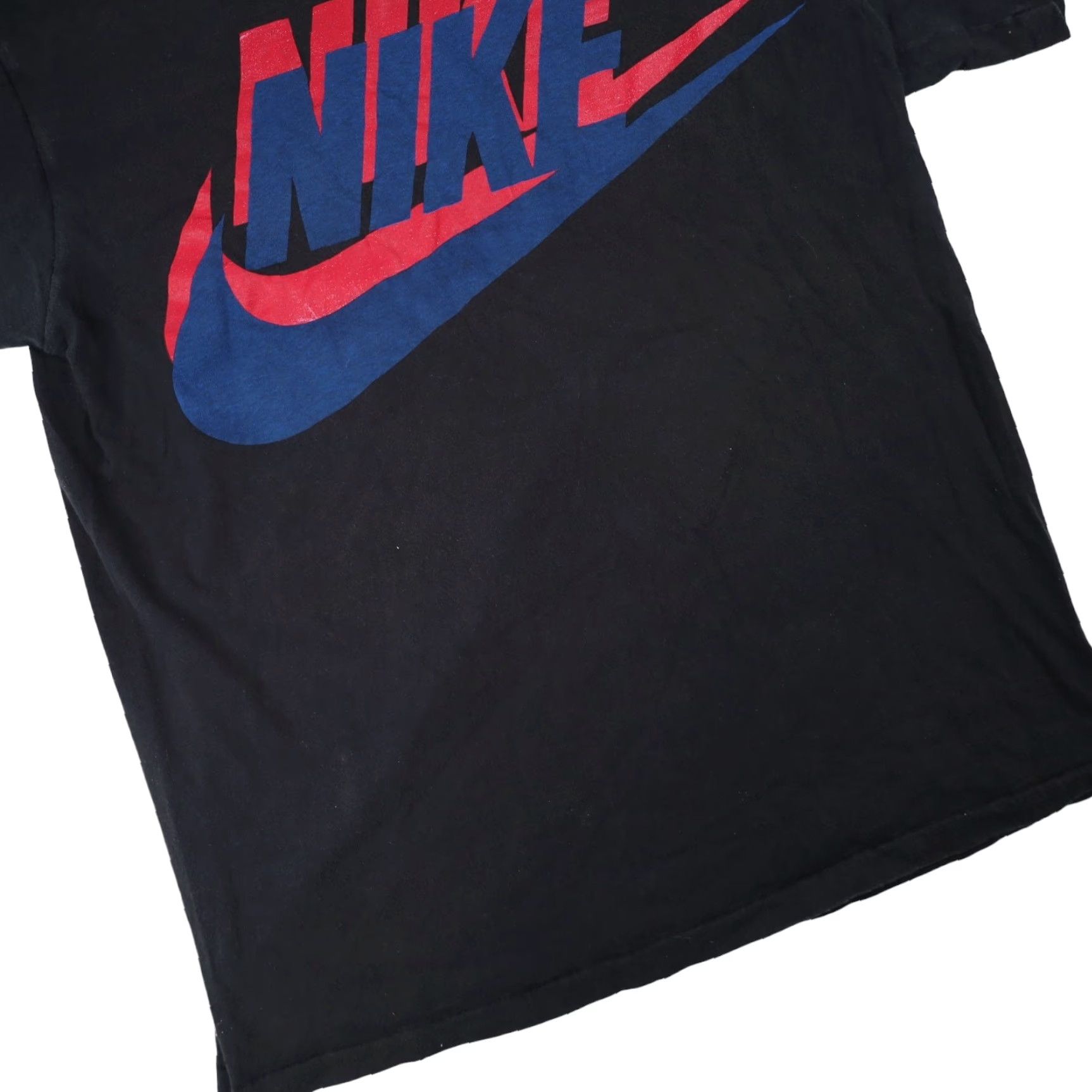 Nike VINTAGE Nike Mens Large Graphic Spellout T Shirt Black Size US L / EU 52-54 / 3 - 3 Thumbnail