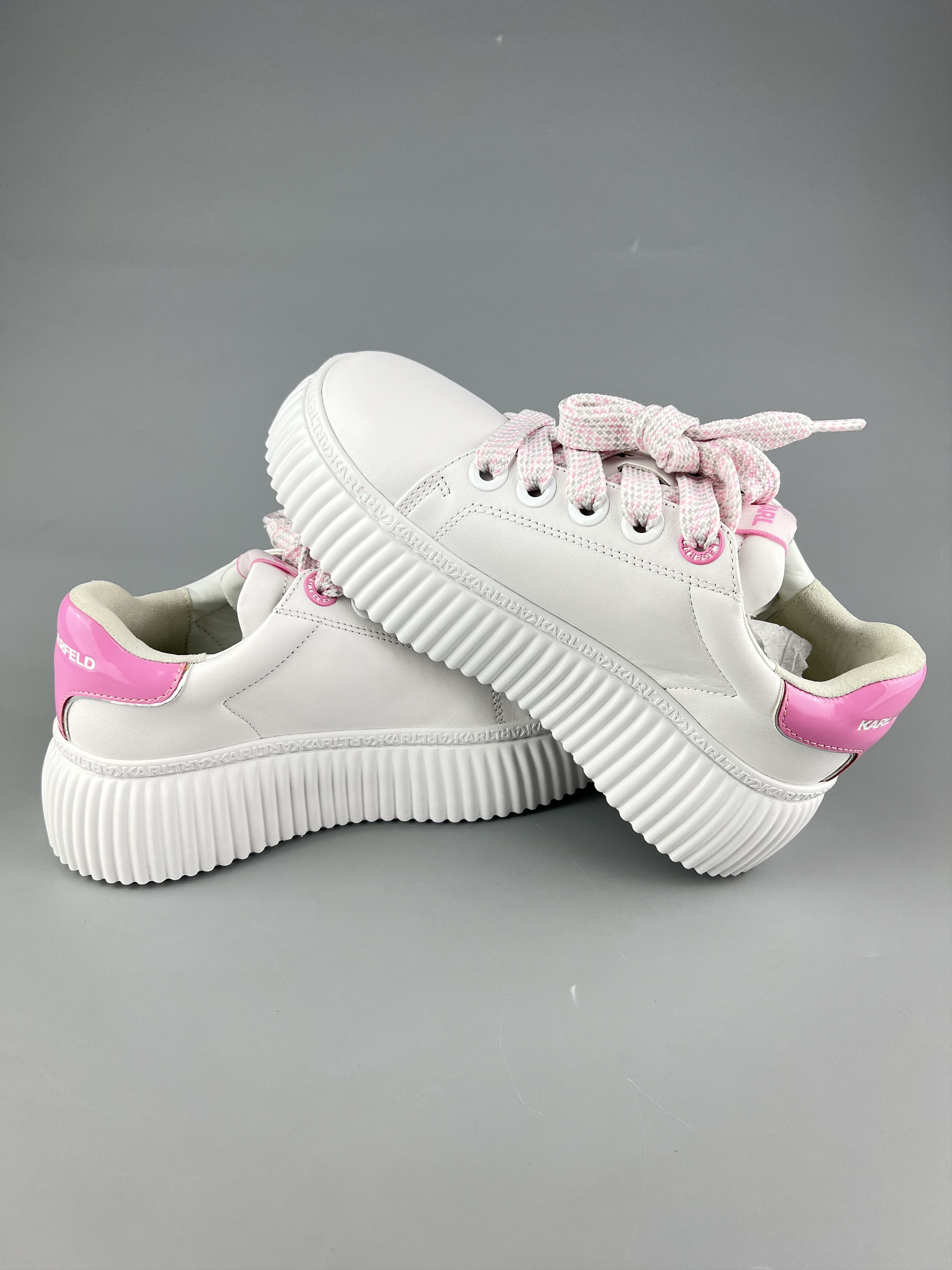 Karl Lagerfeld Karl Lagerfeld Leather Sneakers Size US 8 / IT 38 - 6 Thumbnail