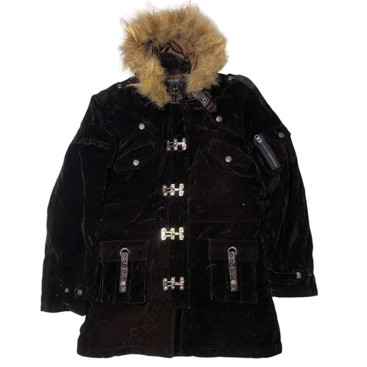 2000's In The Attic Bondage Chain Fur Jacket