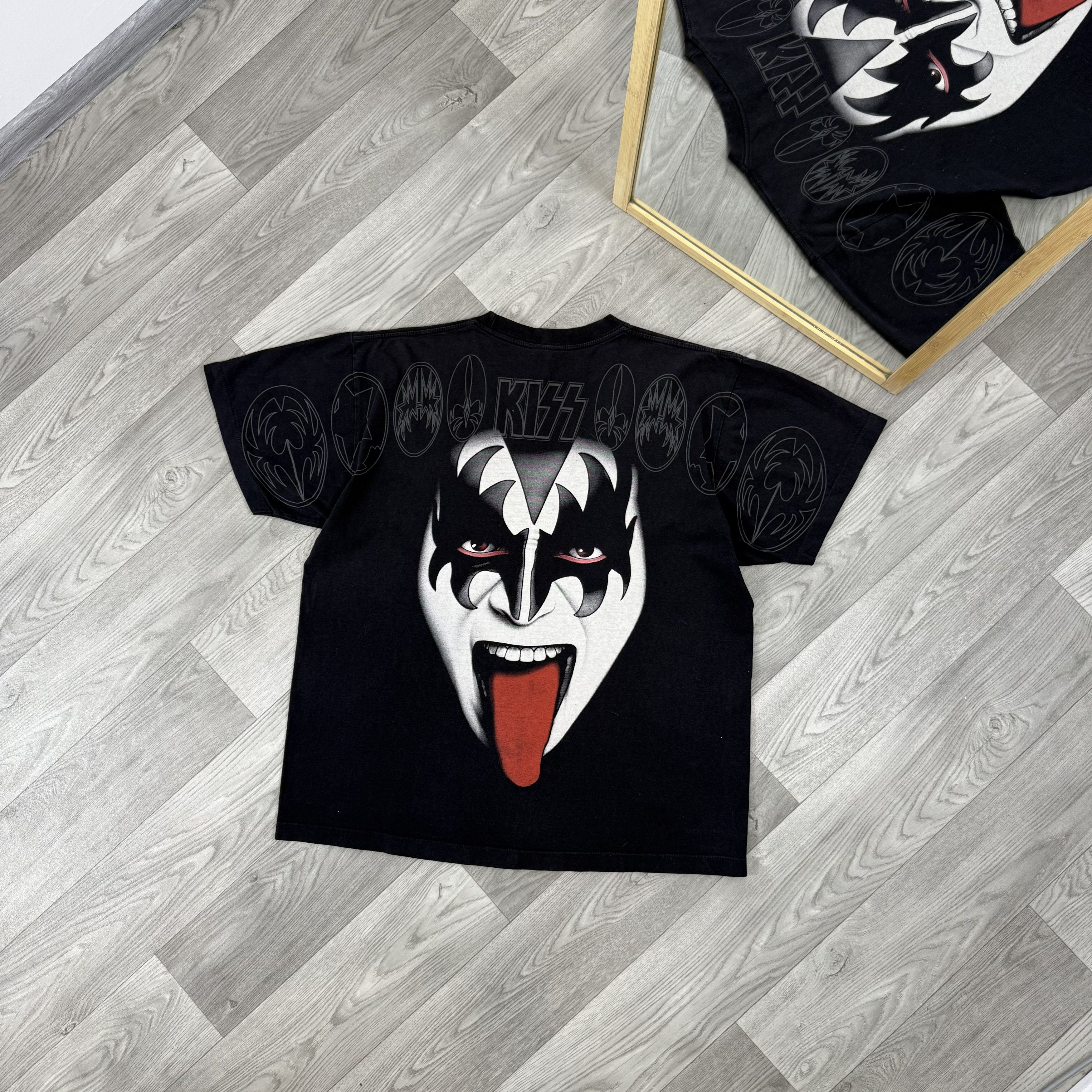 KISS Vintage KISS 90s Graphic Black Tee Shirt XL Size US XL / EU 56 / 4 - 2 Thumbnail