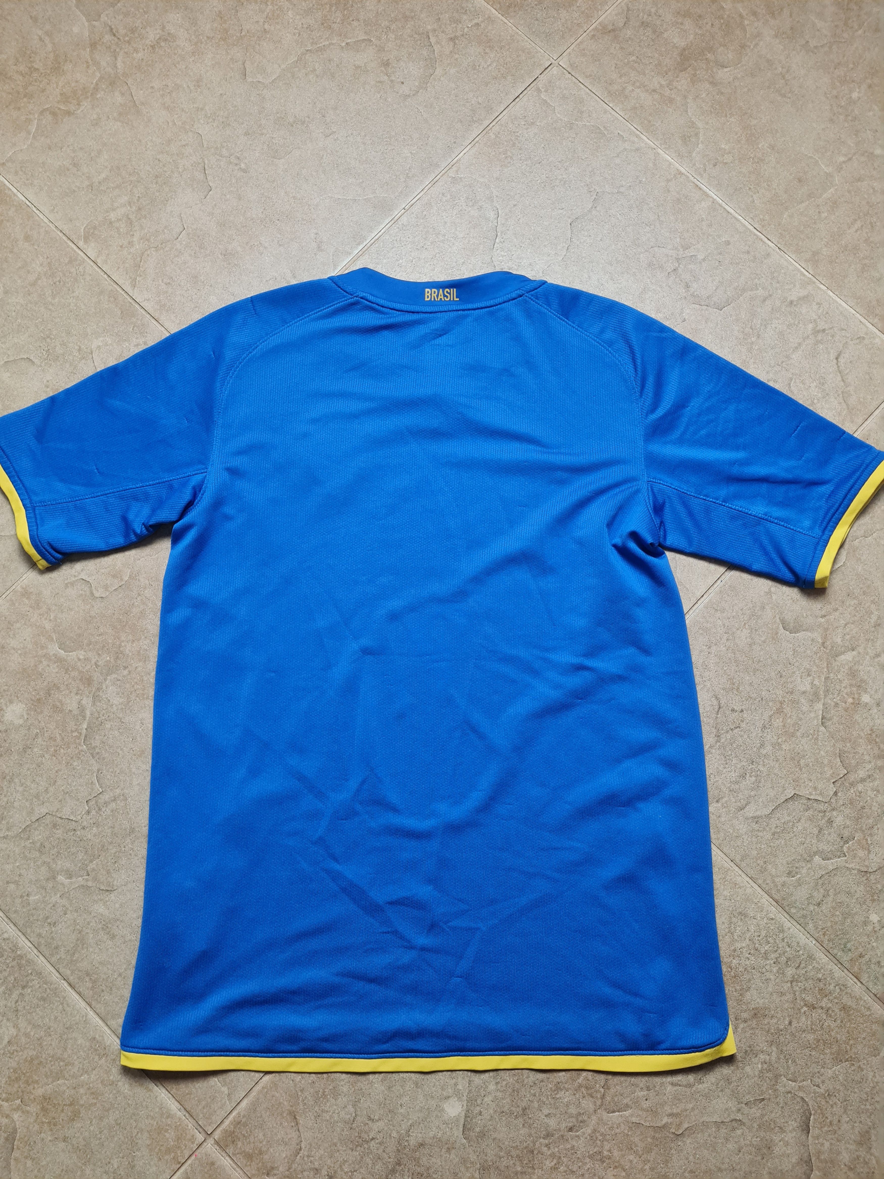 Nike Nike Brasil National Team Soccer Football Blue Jersey Size US S / EU 44-46 / 1 - 19 Thumbnail