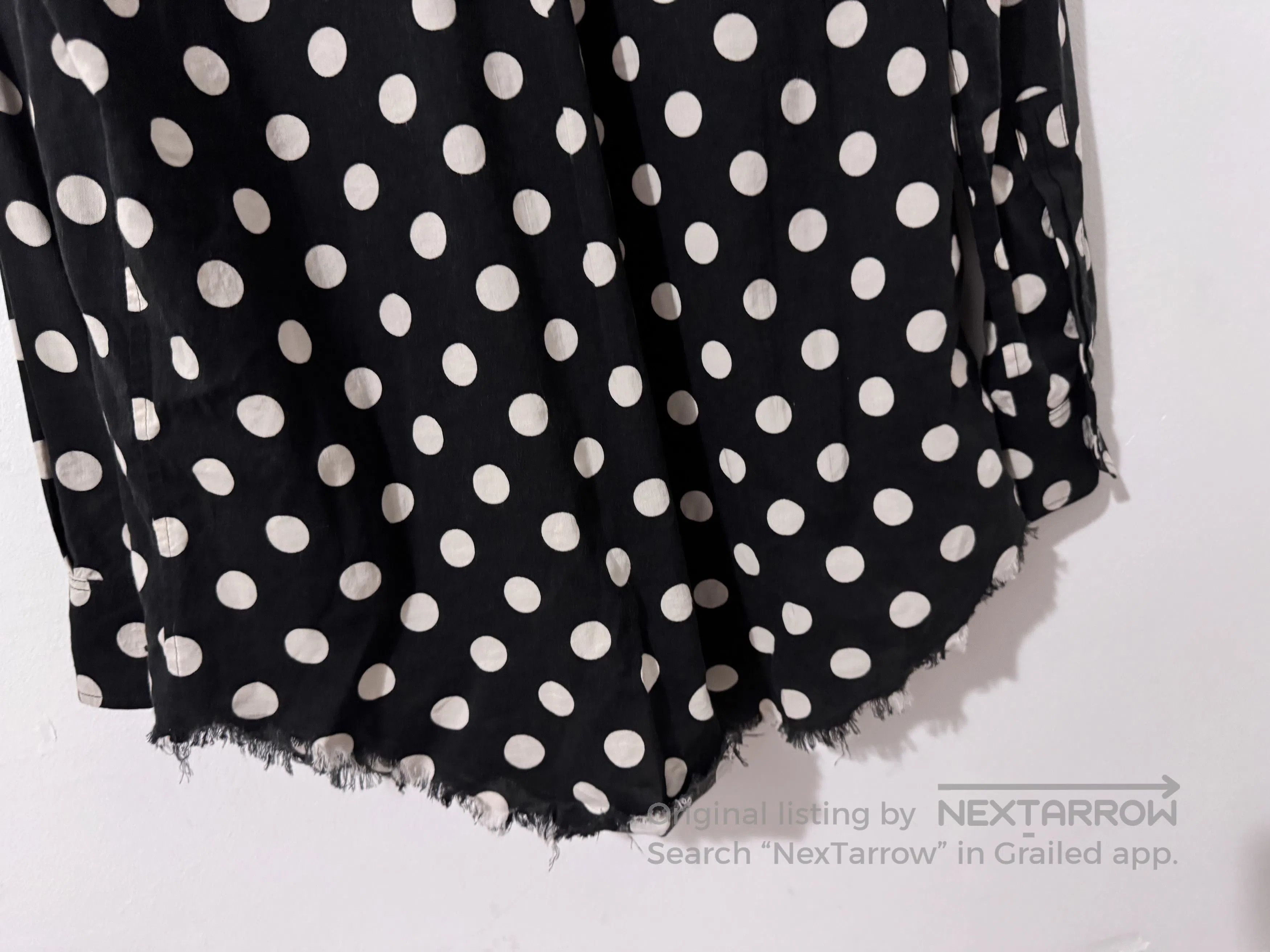Saint Laurent Paris Saint Laurent Polka Dot Shirt with Fringes. Size US M / EU 48-50 / 2 - 4 Thumbnail