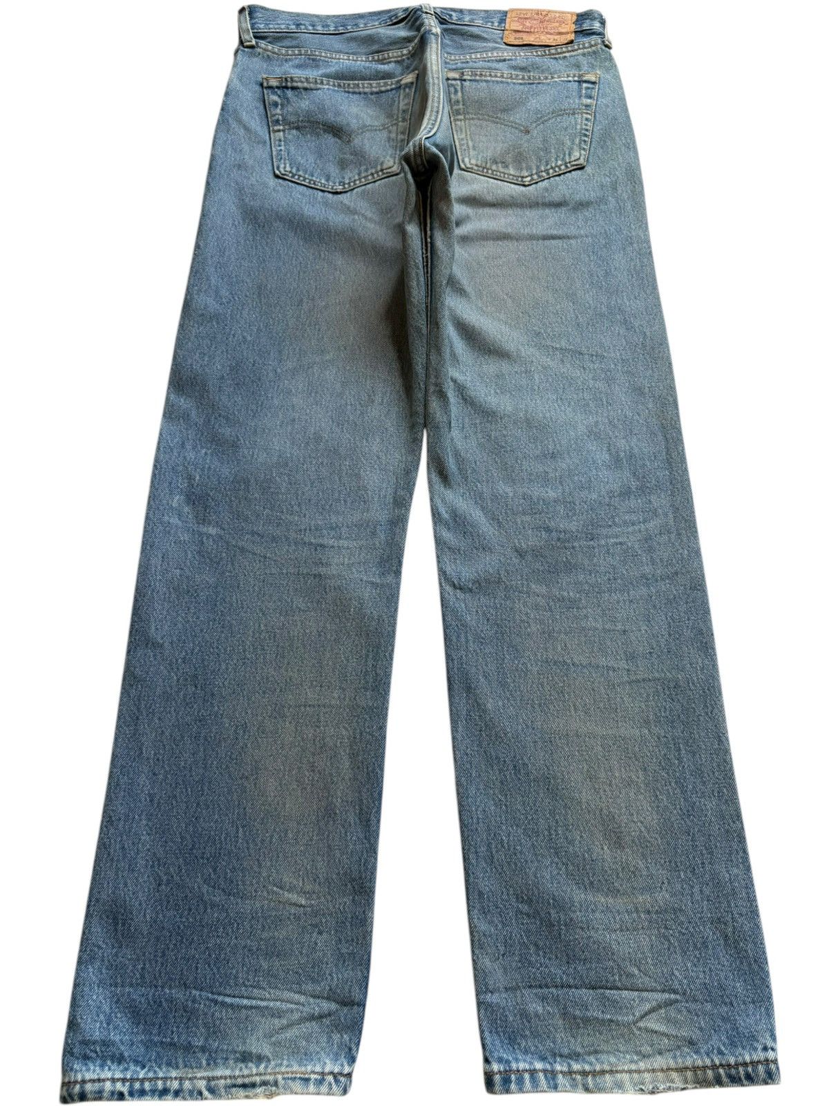 Levi's Vintage 90s Levis 501 UK Mud Wash Distressed Loose Jeans Size US 33 - 2 Thumbnail