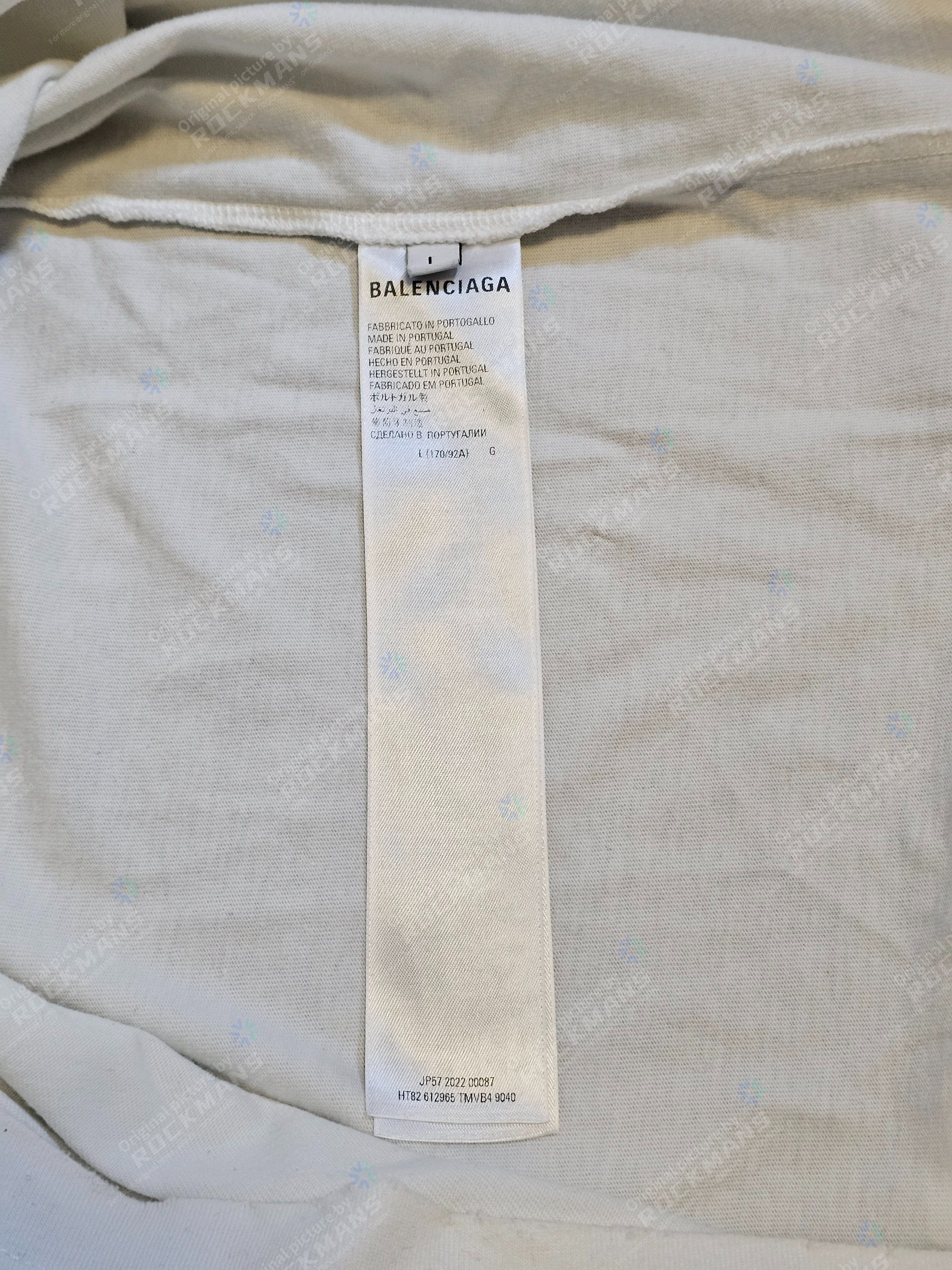 Balenciaga Balenciaga Script Logo Oversize T-shirt White Size L Size US L / EU 52-54 / 3 - 6 Thumbnail