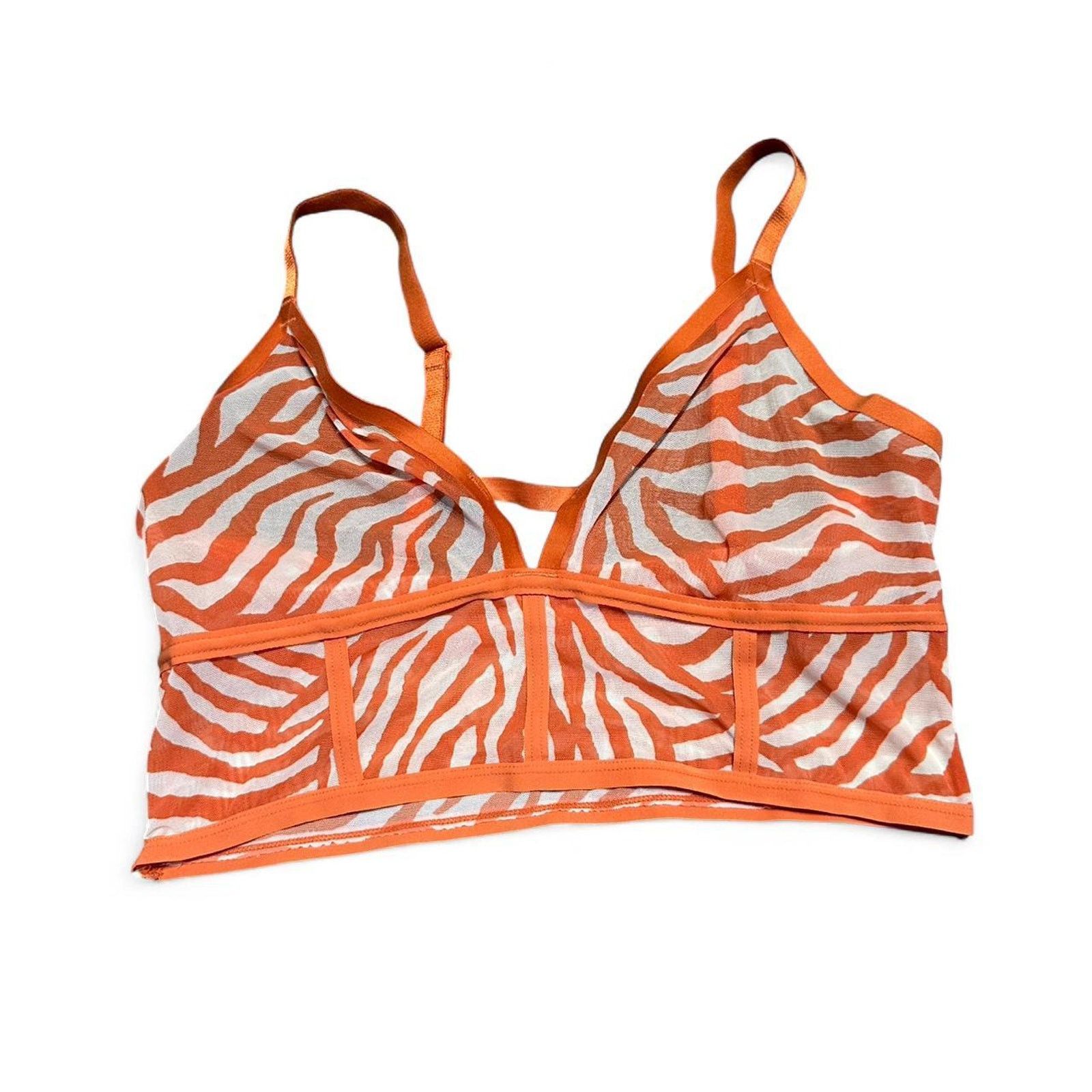 Other Orange and cream zebra print tank top Size L / US 10 / IT 46 - 1 Thumbnail