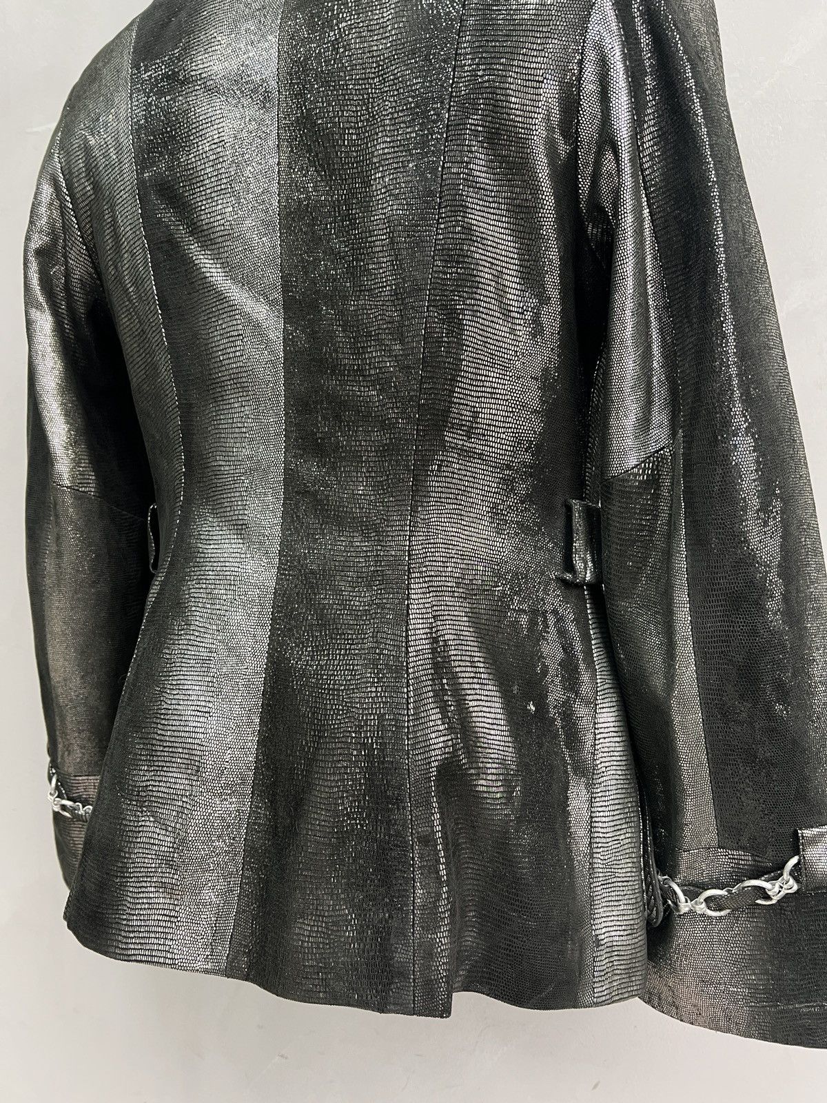 Hysteric Glamour gothic mettalic leather blazer y2k style if six was nine Size US S / EU 44-46 / 1 - 8 Thumbnail