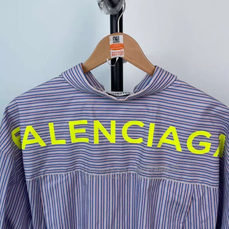 Balenciaga Balenciaga Striped Shirt Blue Size S / US 4 / IT 40 - 7 Thumbnail