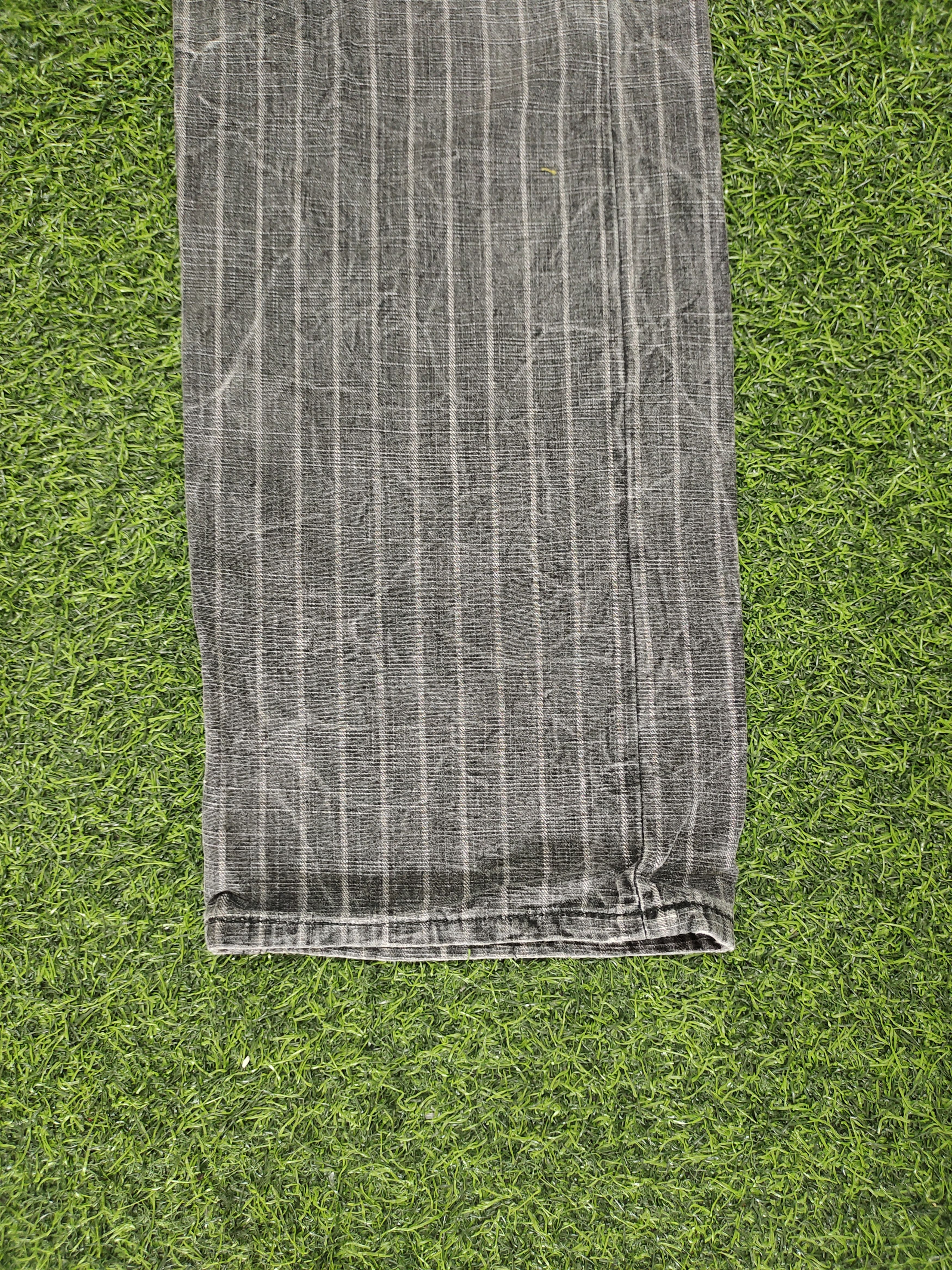 If Six Was Nine Vintage Root Three Japan Black Faded Striped Denim Pants Size US 32 / EU 48 - 6 Thumbnail