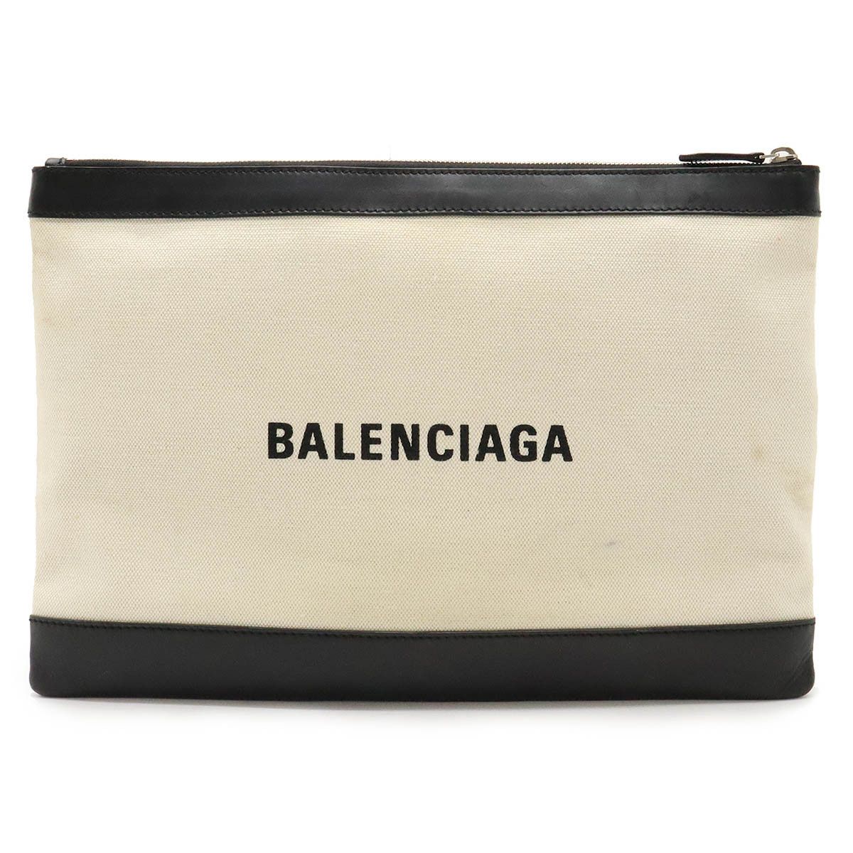 Balenciaga Balenciaga Balenciaga Canvas/Leather NAVY CLIP Clutch Bag 373840 Canvas Clutch Bag 373840 Size ONE SIZE - 1 Thumbnail