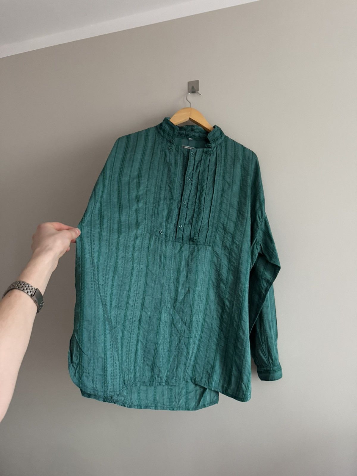 CLOSED × Marithe + Francois Girbaud Marithé François Girbaud Vintage Textured Shirt Italy Size US M / EU 48-50 / 2 - 4 Thumbnail