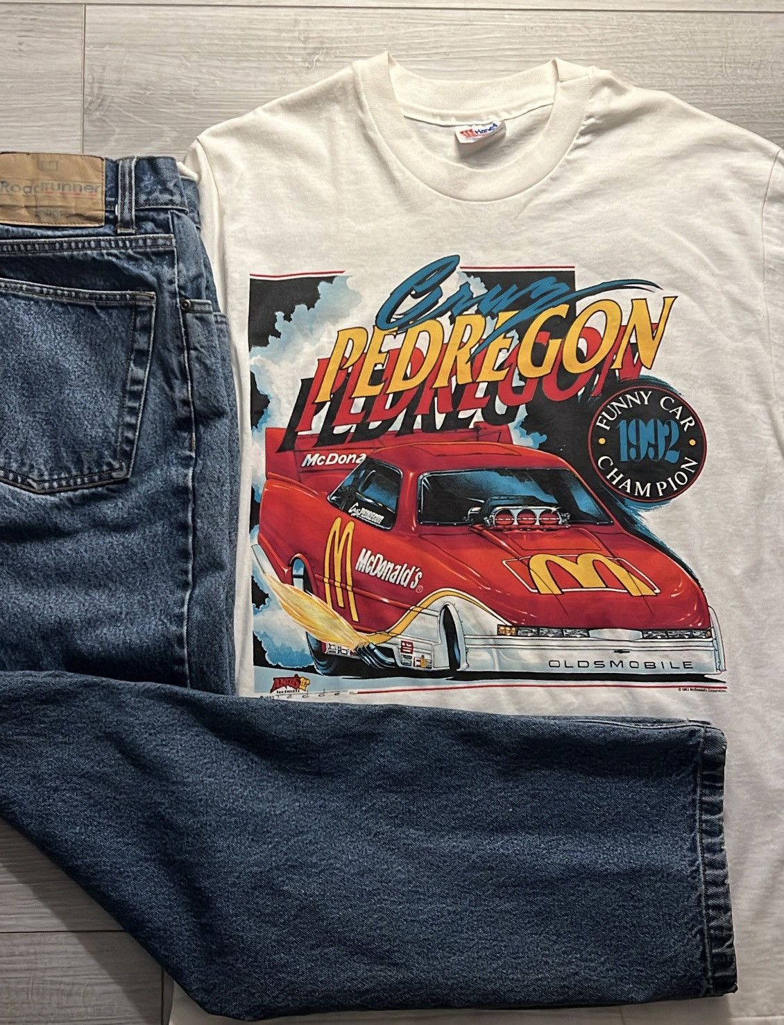 Vintage Vintage 90s Deadstock Cruz Pedregon McDonald’s T-Shirt Size US L / EU 52-54 / 3 - 1 Thumbnail