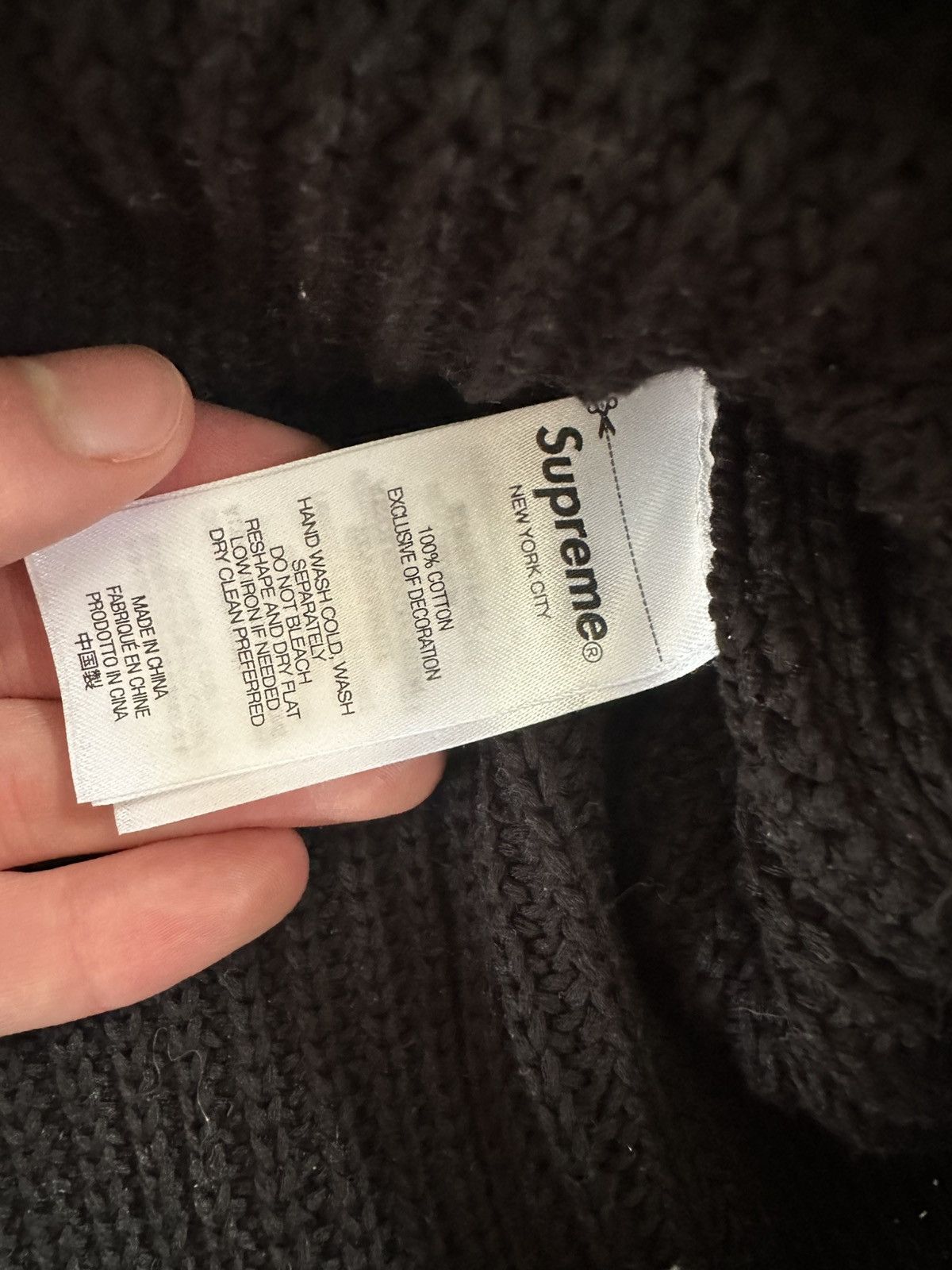 Supreme Supreme Printed Old English Sweater Black SS25 Size US M / EU 48-50 / 2 - 4 Thumbnail