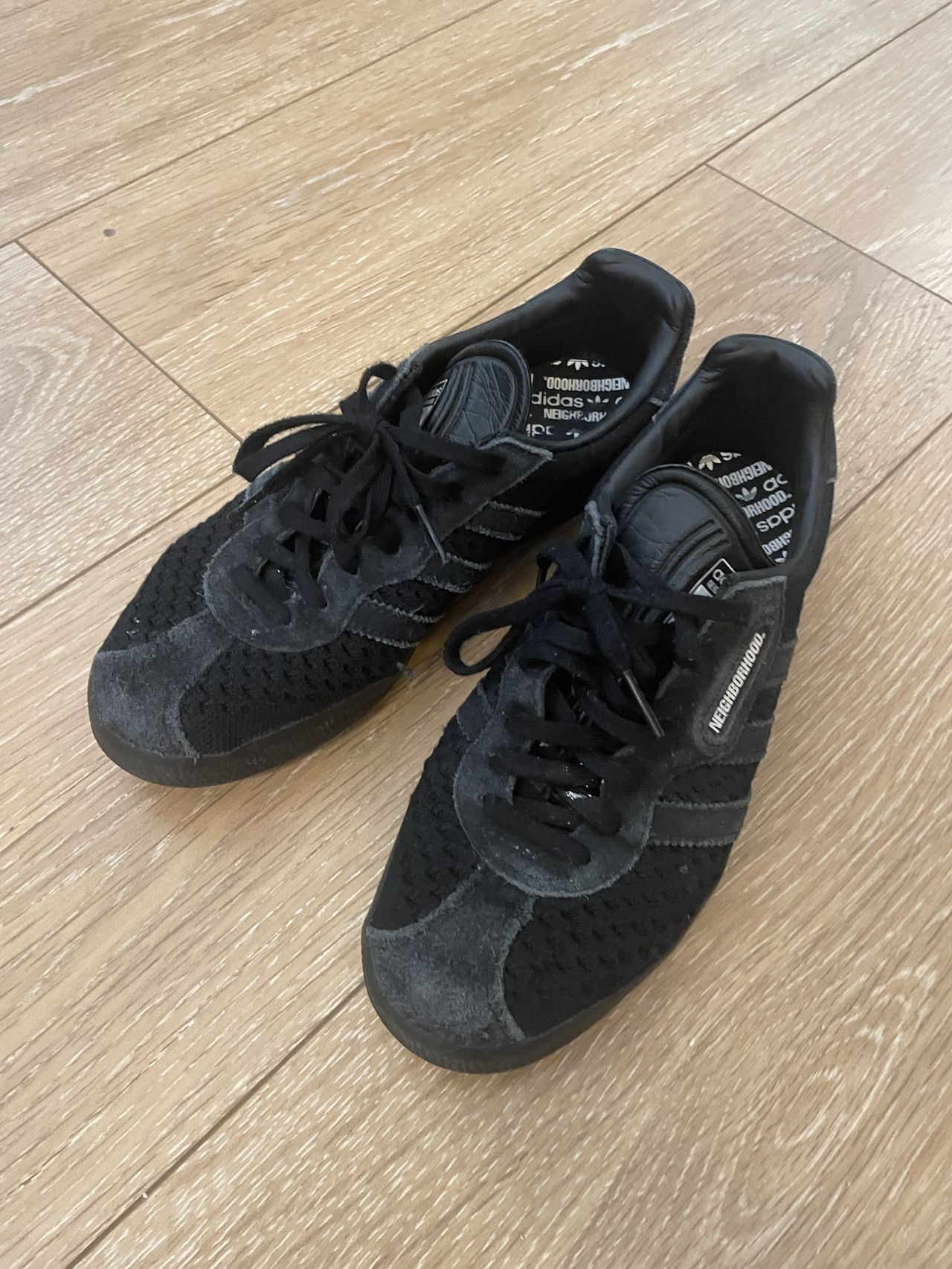 Adidas X Neighborhood Gazelle Super PrimeKnit Triple Black