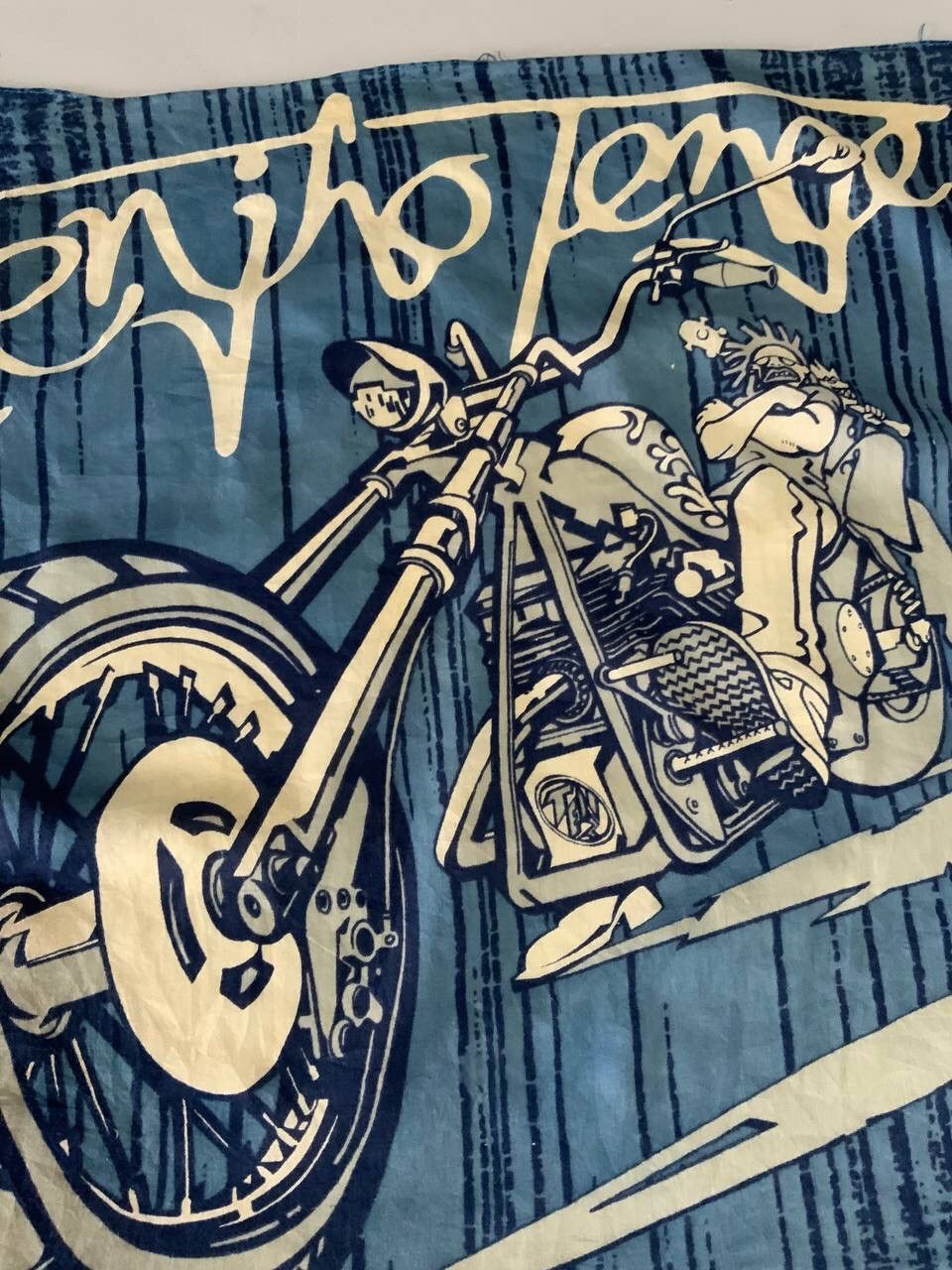Japanese Brand Vintage Tenjho Tenge Handkerchief Size ONE SIZE - 5 Thumbnail