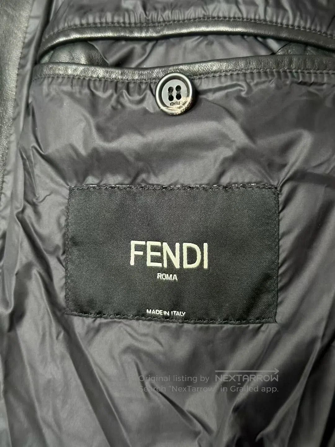 Fendi FENDI Striped Wool Teddy Jacket| Size XXL / US 16-18 / IT 52-54 - 3 Thumbnail