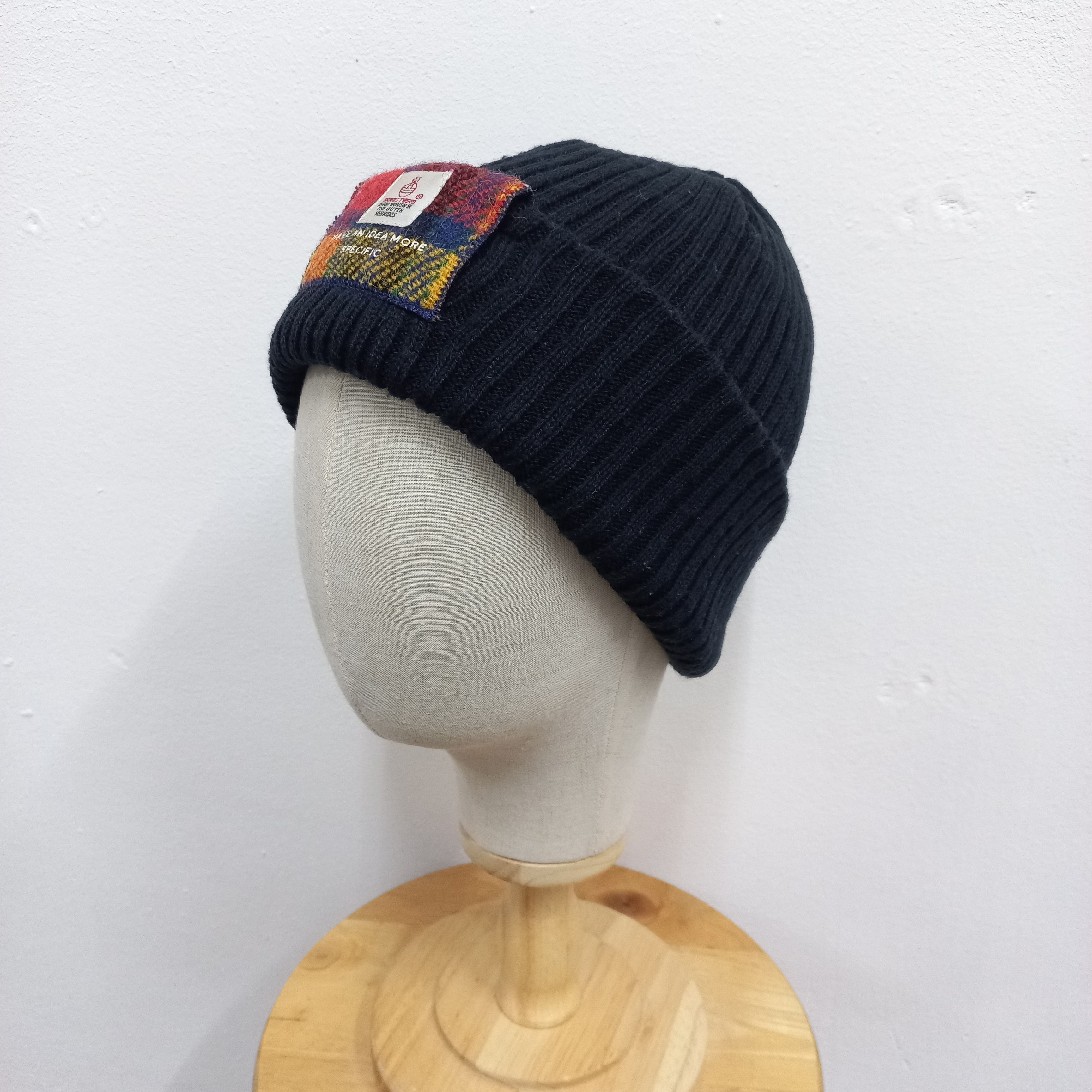 Harris Tweed 💥Closshi japan x harris tweed patch logo beanie hat Size ONE SIZE - 2 Thumbnail