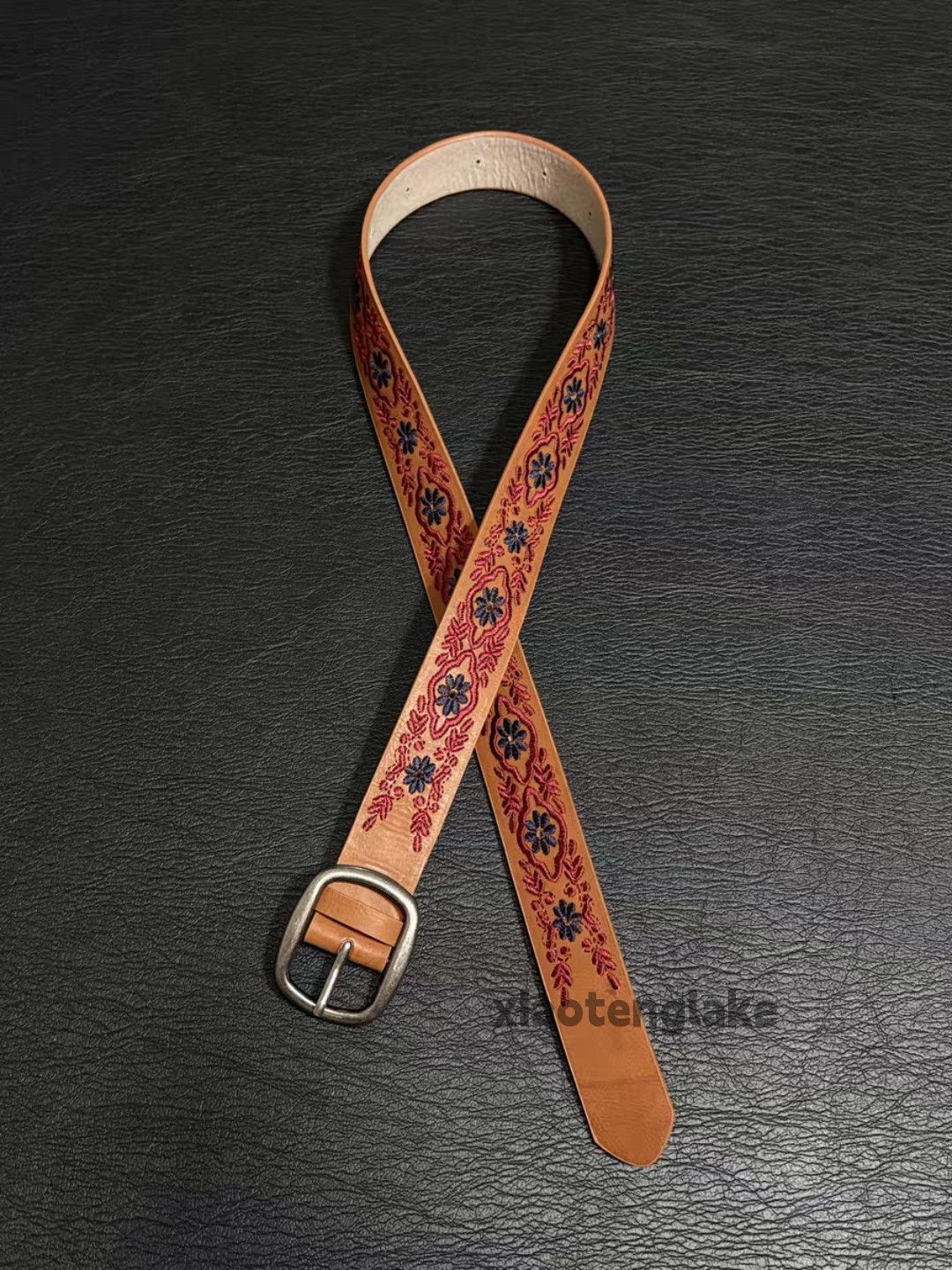 Vintage Unisex punk grunge yuppie festival y2k pattern belt Size ONE SIZE - 2 Thumbnail