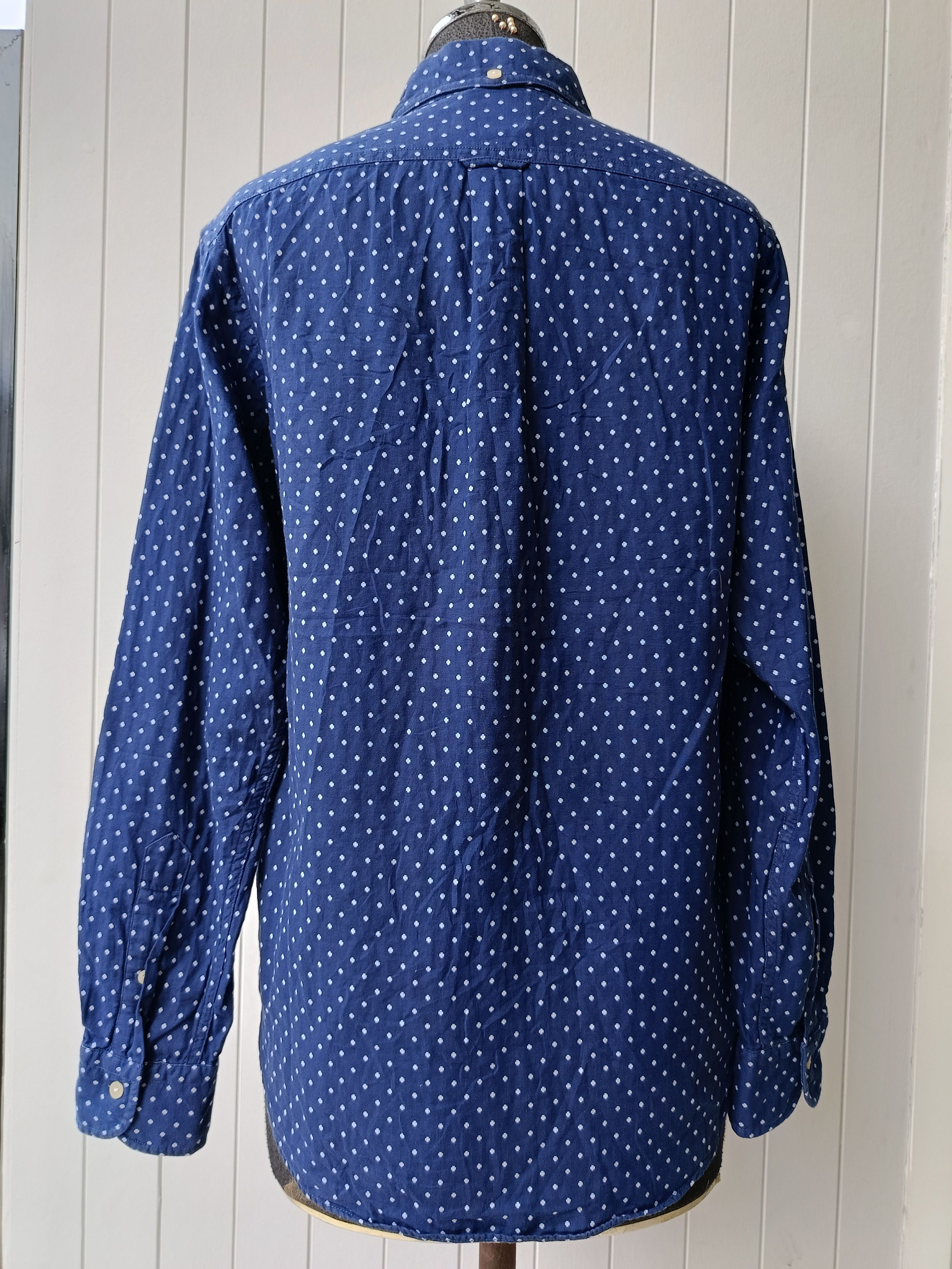 J. Press JPress J.Press New York navy blue polka dot shirt Size US M / EU 48-50 / 2 - 8 Thumbnail