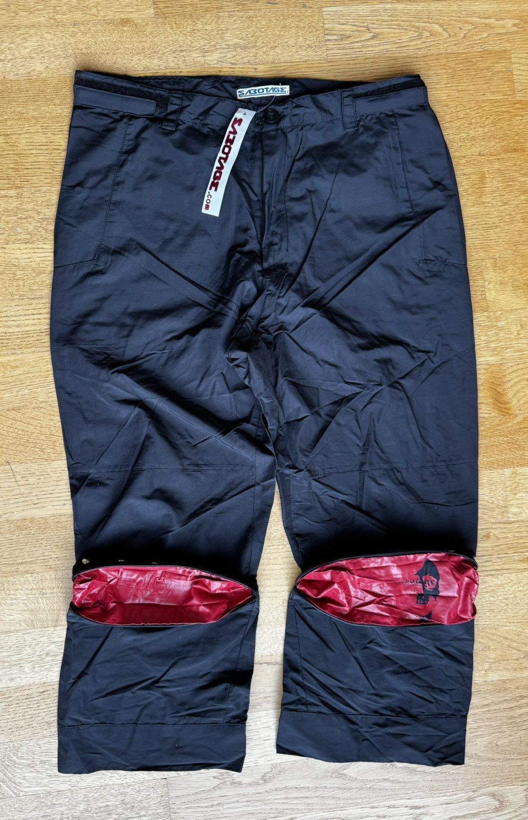 Walter Van Beirendonck NOS 1990‘s Sabotage Contrast Zip Panel/Rivet Rave Pants Size US 34 / EU 50 - 1 Thumbnail