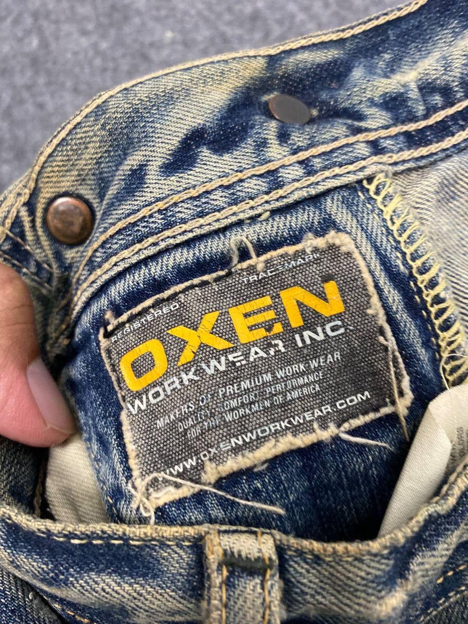 Japanese Brand vintage japanese brands double knee denim Size US 35 - 13 Thumbnail