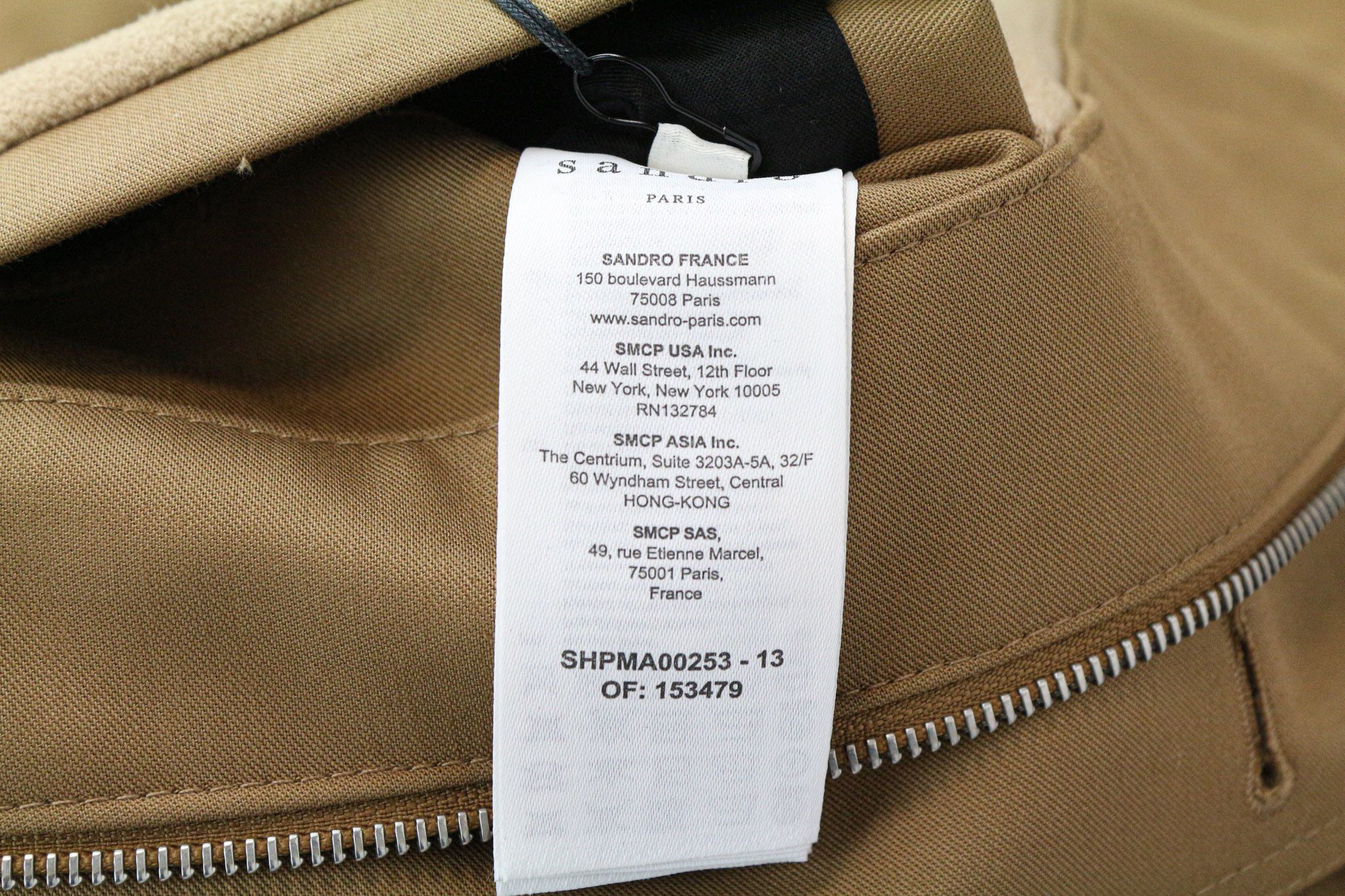 Sandro 2XL Light Brown Hooded Cotton Parka Jacket 74377 Size US XXL / EU 58 / 5 - 7 Thumbnail