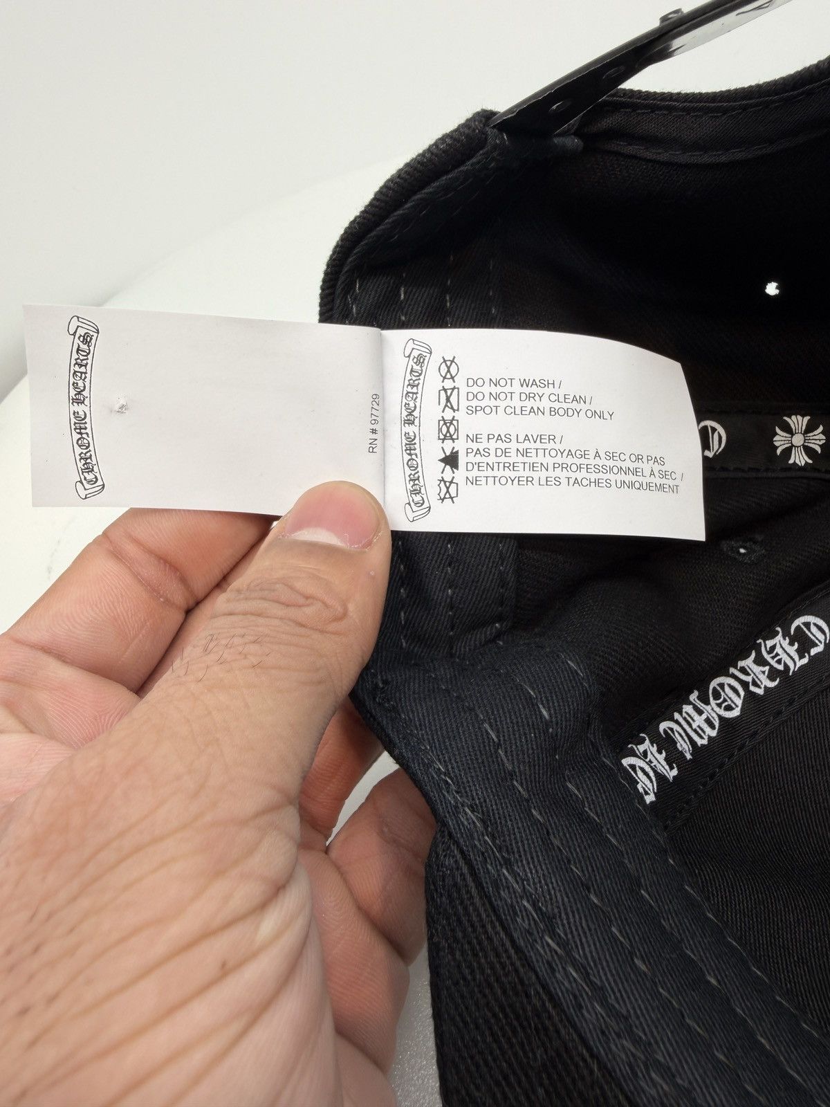 Chrome Hearts Chrome Hearts Horseshoe Denim Baseball Hat Black Size ONE SIZE - 6 Thumbnail