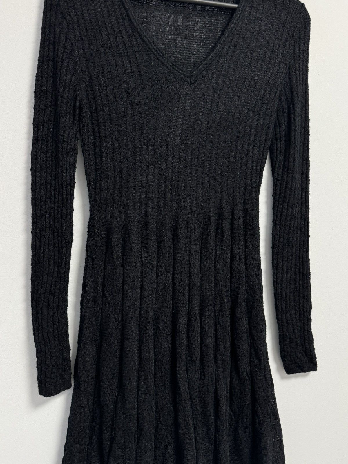Missoni Missoni Black Knit Long Sleeve Dress Women’s Size L / US 10 / IT 46 - 3 Thumbnail