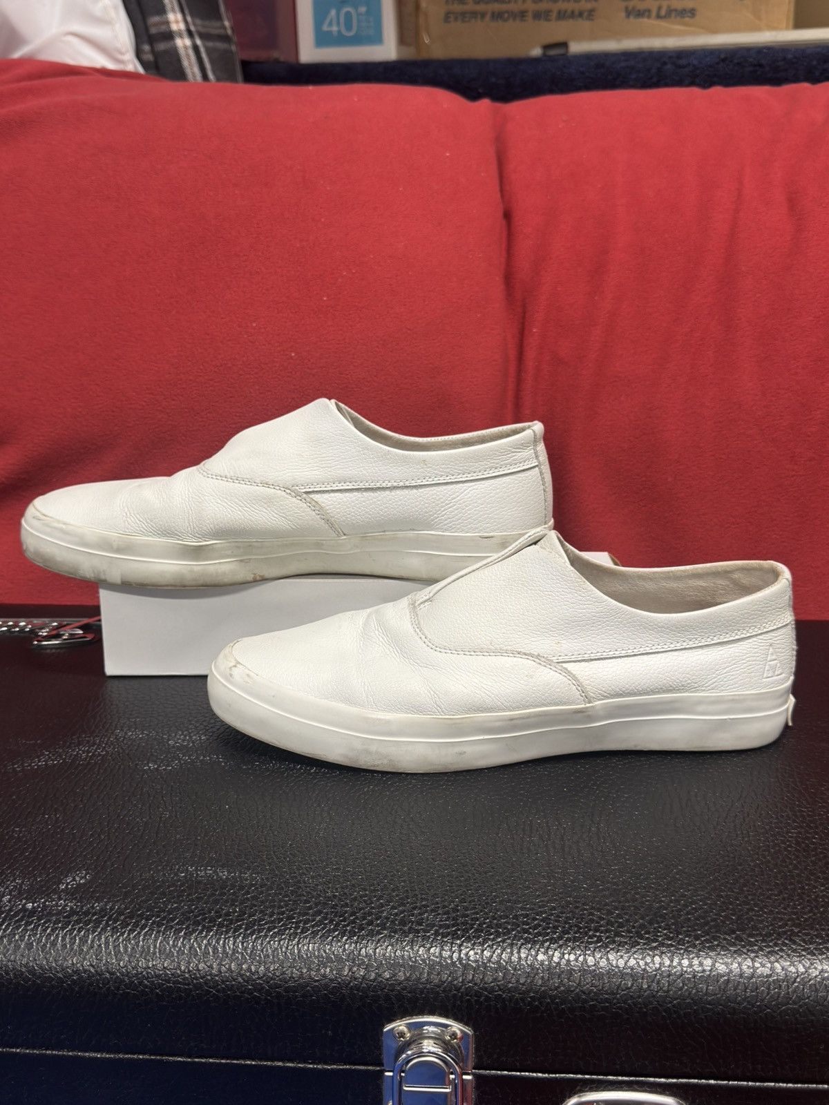 Huf Huf Dylan Reider white leather slip on Size US 10.5 / EU 43-44 - 1 Thumbnail