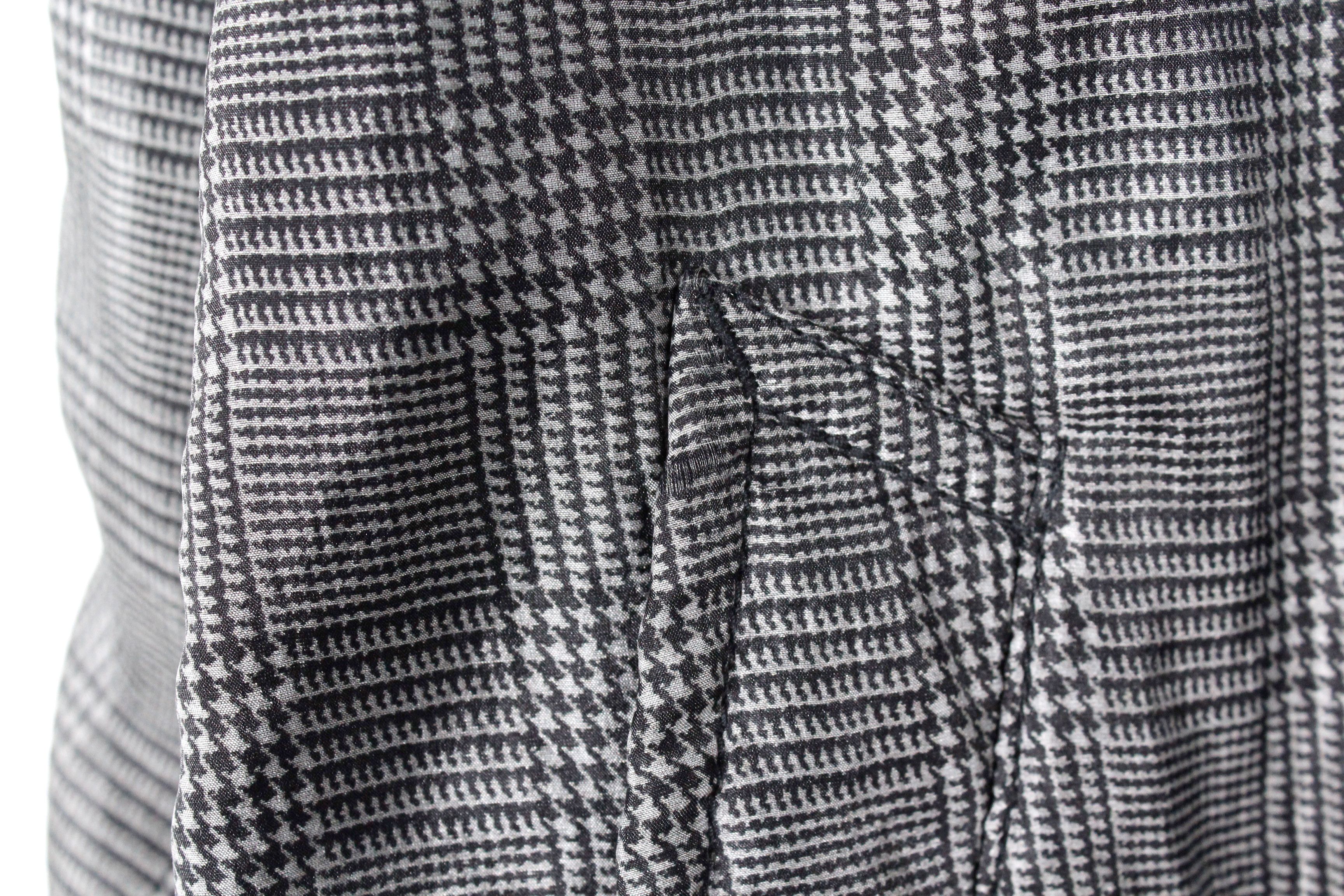 Comme des Garcons Womens Comme des Garcons Houndstooth Silk Nylon Coat Size L / US 10 / IT 46 - 8 Thumbnail