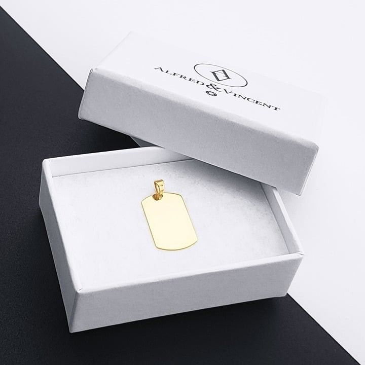 Other Blank Dog Tag Pendant Engravable Men's Women's Jewelry Size ONE SIZE - 2 Thumbnail