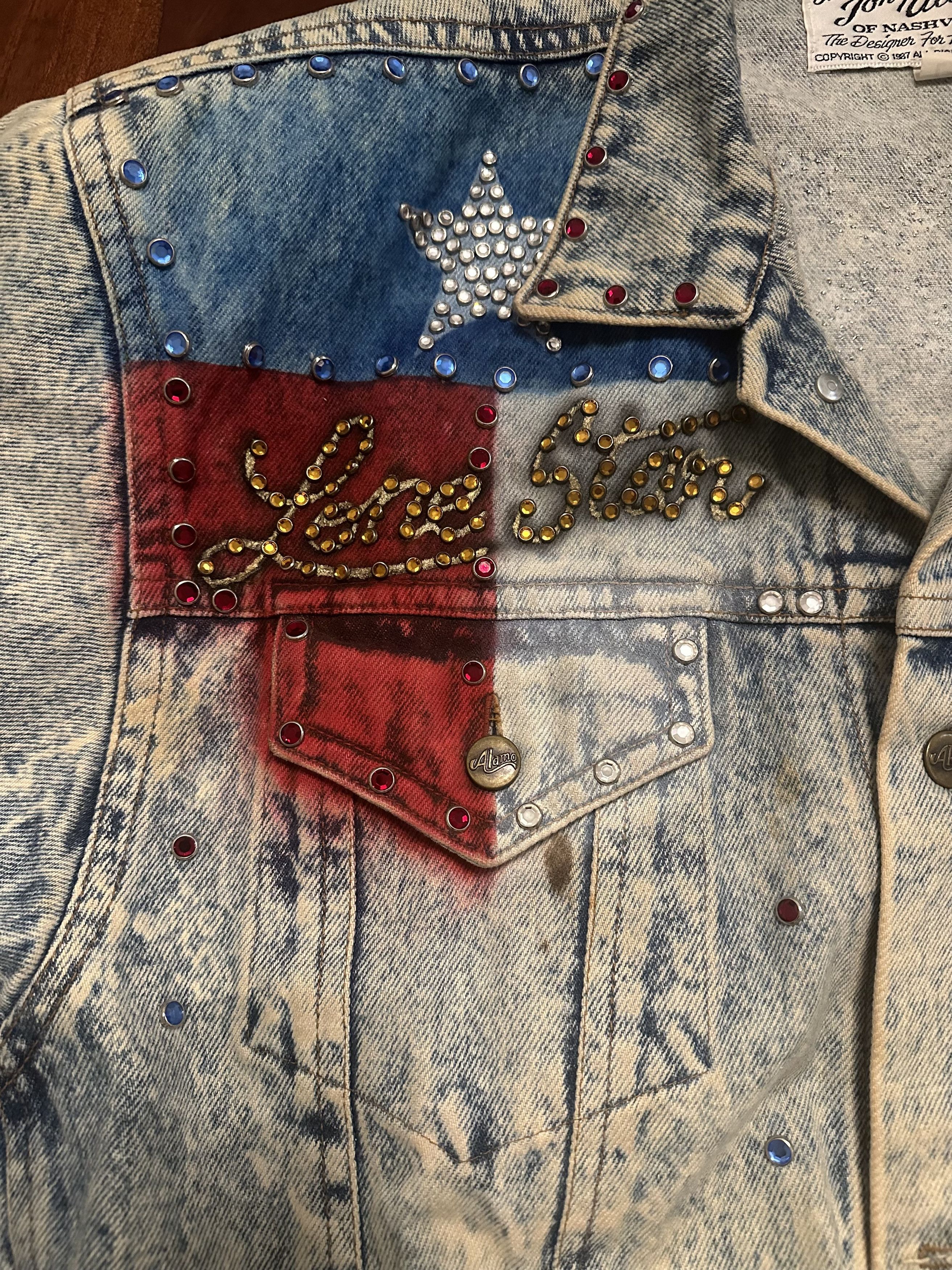 Other 1987 Tony Alamo of Nashville Texas Denim Jacket – Size L Size US L / EU 52-54 / 3 - 5 Thumbnail