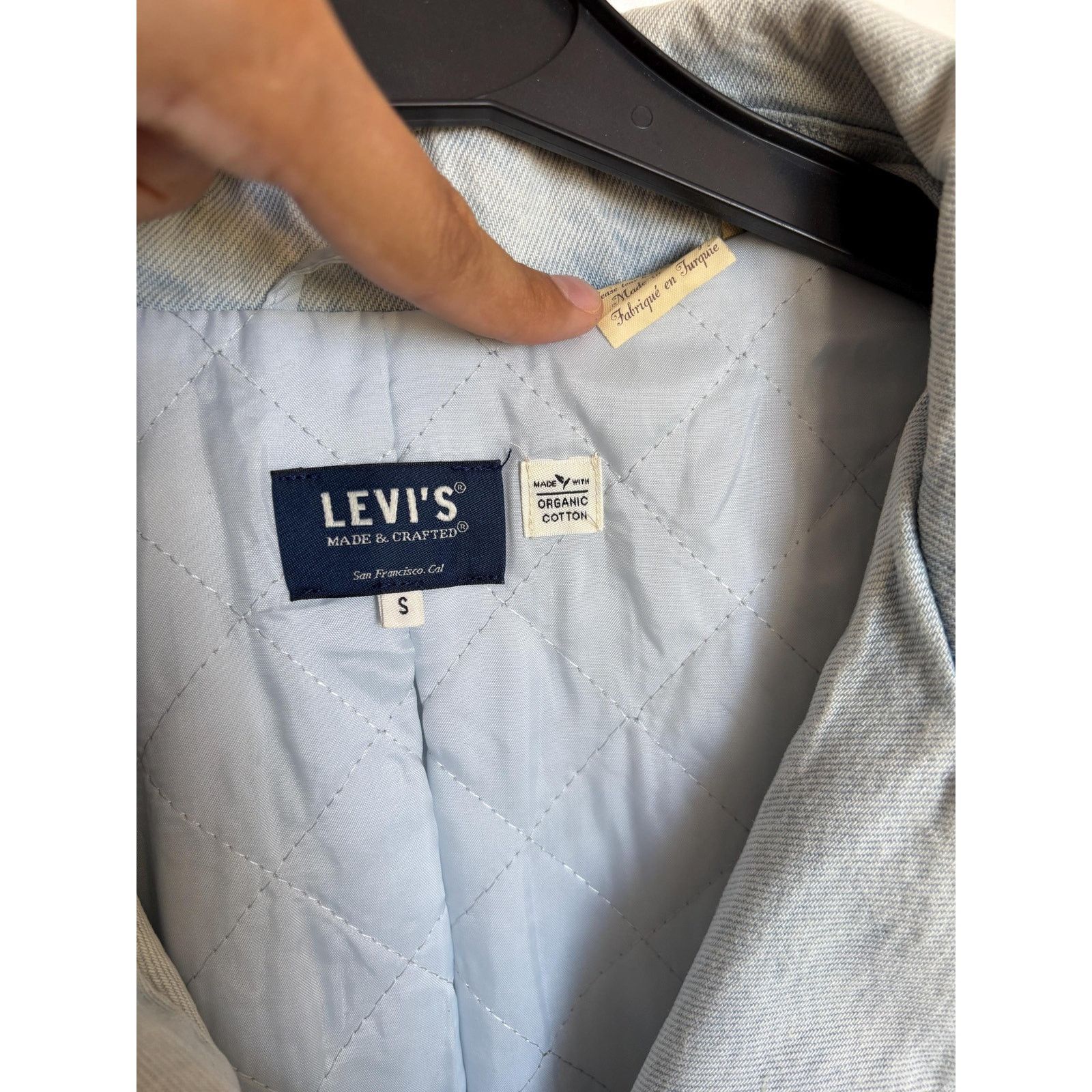 Levi's Levi’s LMC Freshies Coat S Light Blue Quilted Winter Jacket Size US S / EU 44-46 / 1 - 5 Thumbnail
