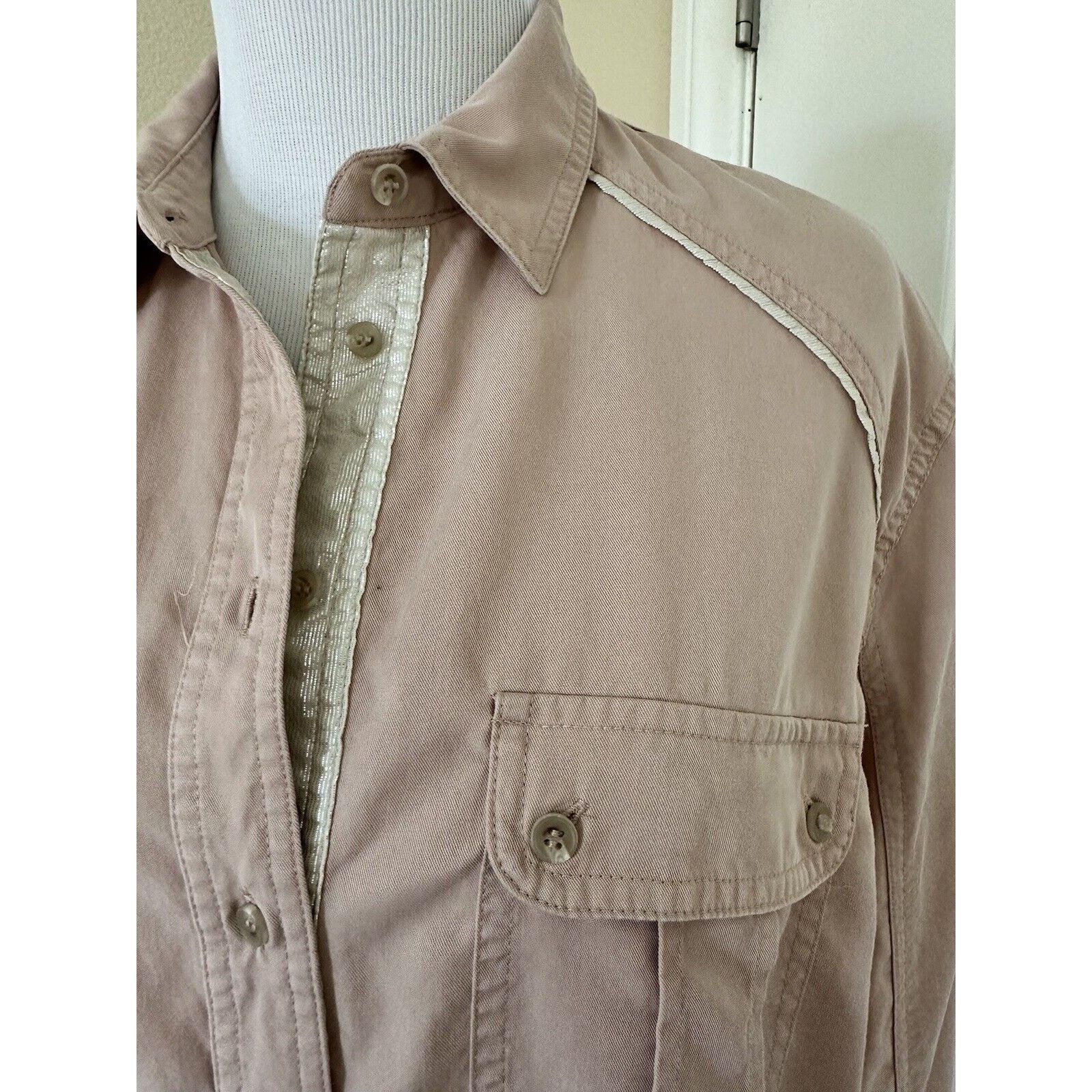 Free People Free People Off Campus Blush Pink Metallic Shirt Size S Size S / US 4 / IT 40 - 4 Thumbnail